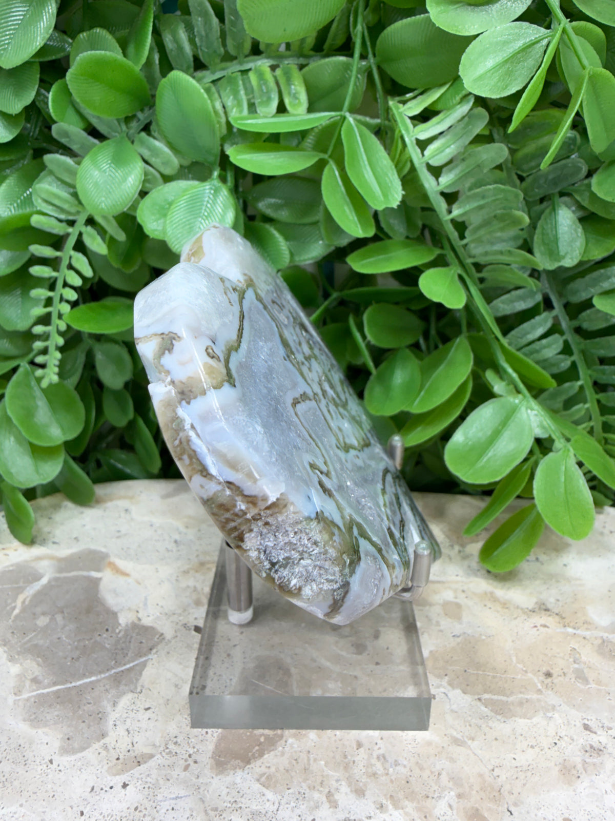 Moss Agate Heart | Growth • Abundance • Grounding