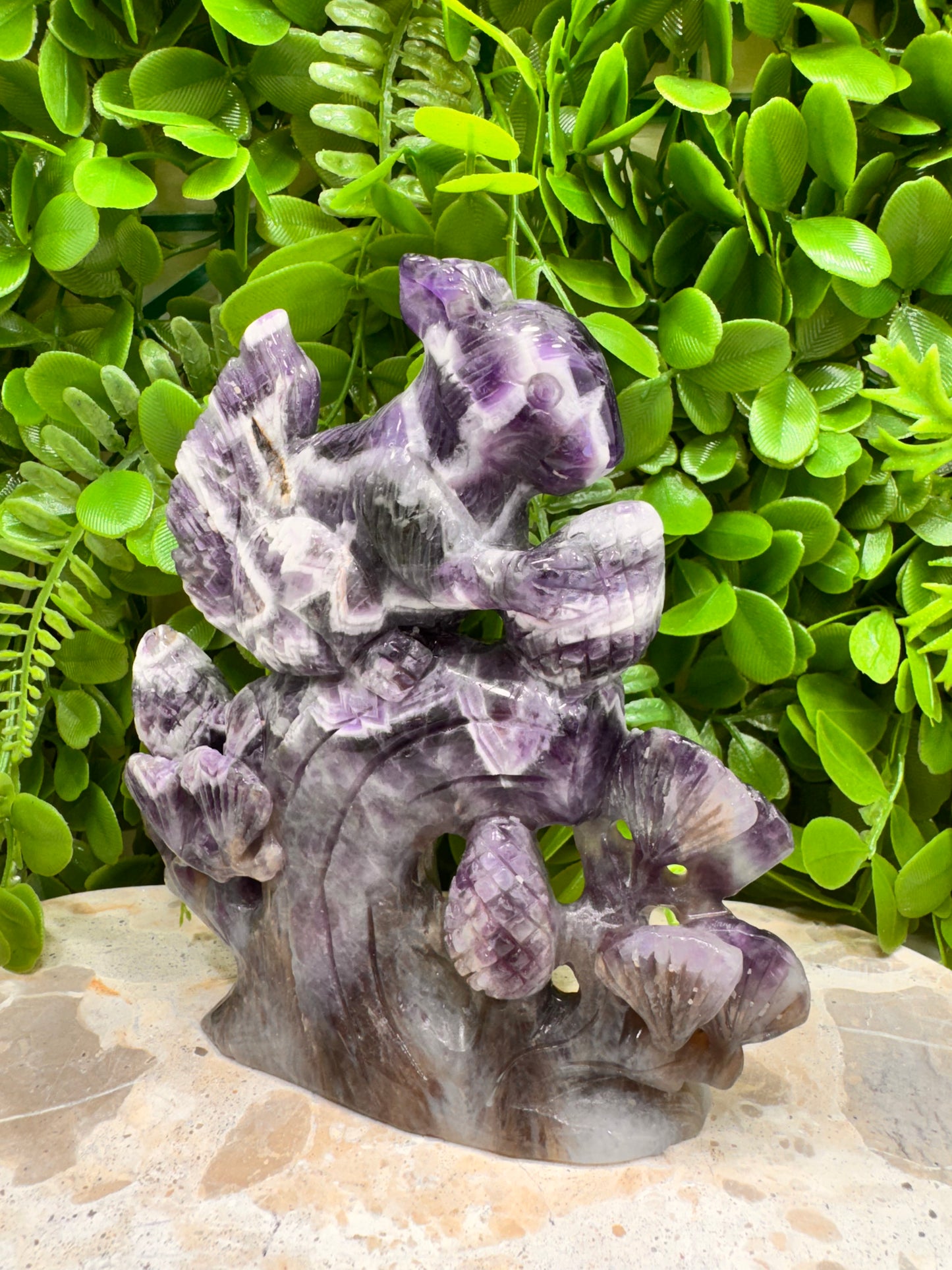 Chevron Amethyst Squirrel 608g