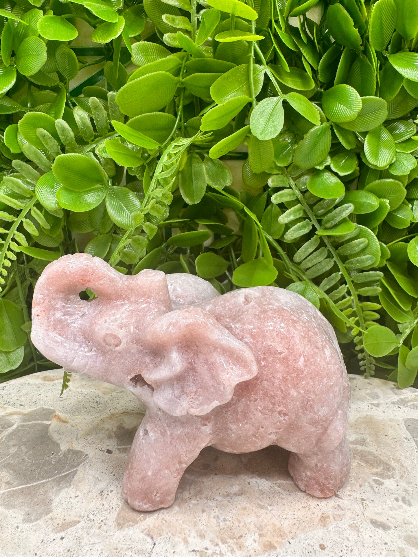 Pink Amethyst Elephant 554g