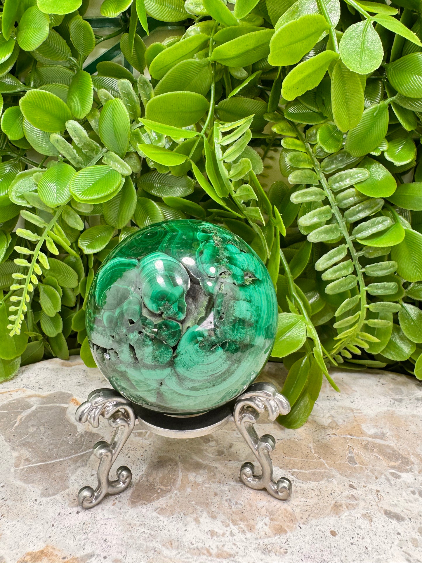 Malachite Sphere 538g