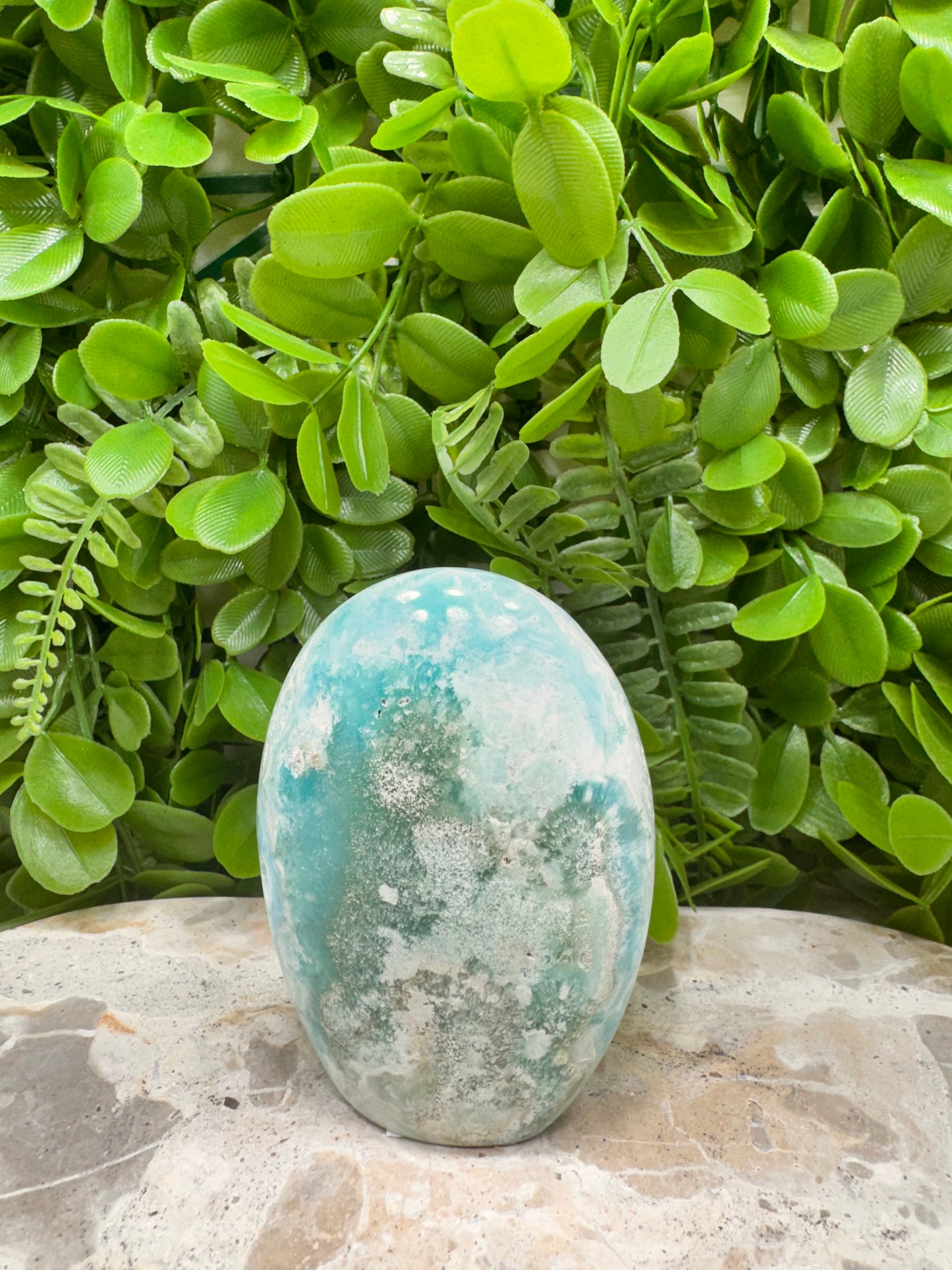 Standing Blue Aragonite/Smithsonite 308g