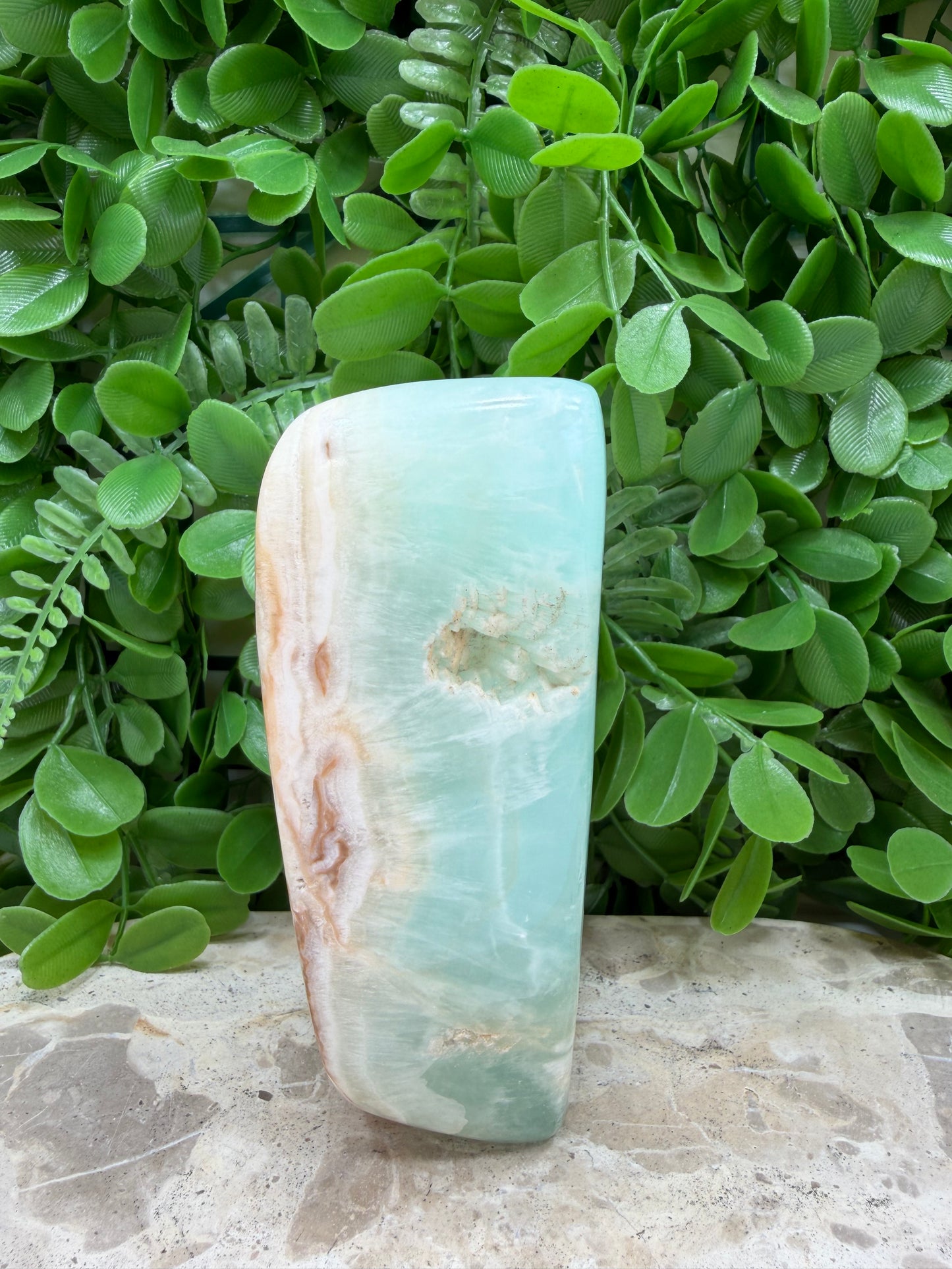 Aqua Caribbean Calcite Freeform 1050g