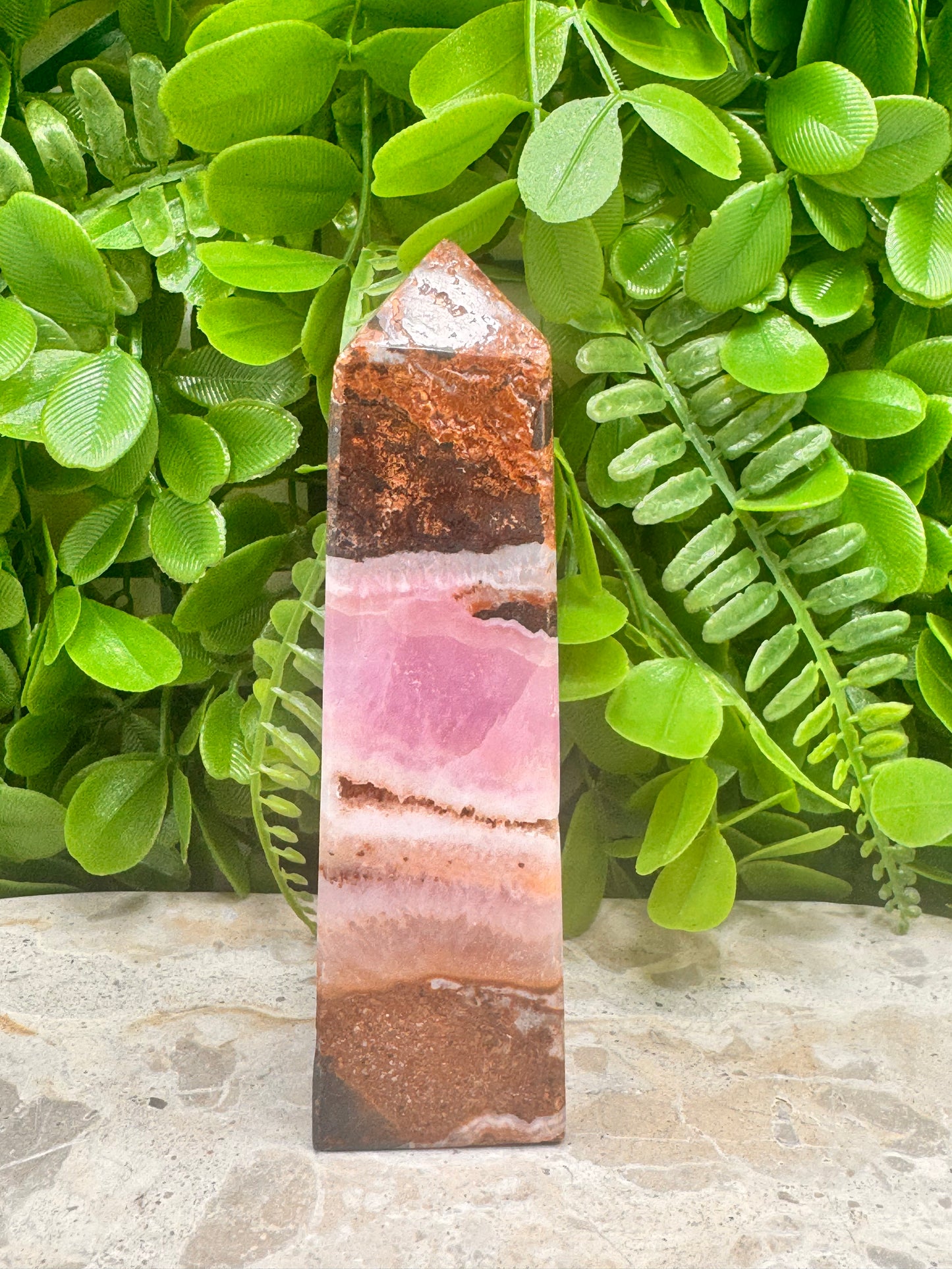 Pink Aragonite Tower 290g