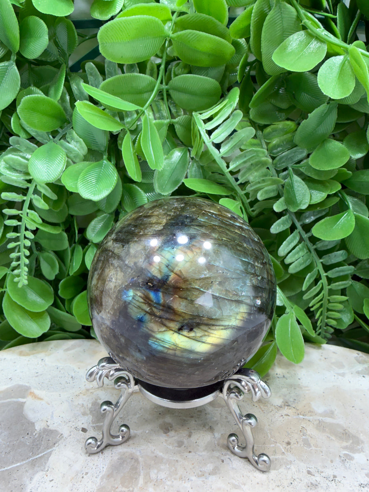 Labradorite Sphere | Protection • Intuition • Transformation