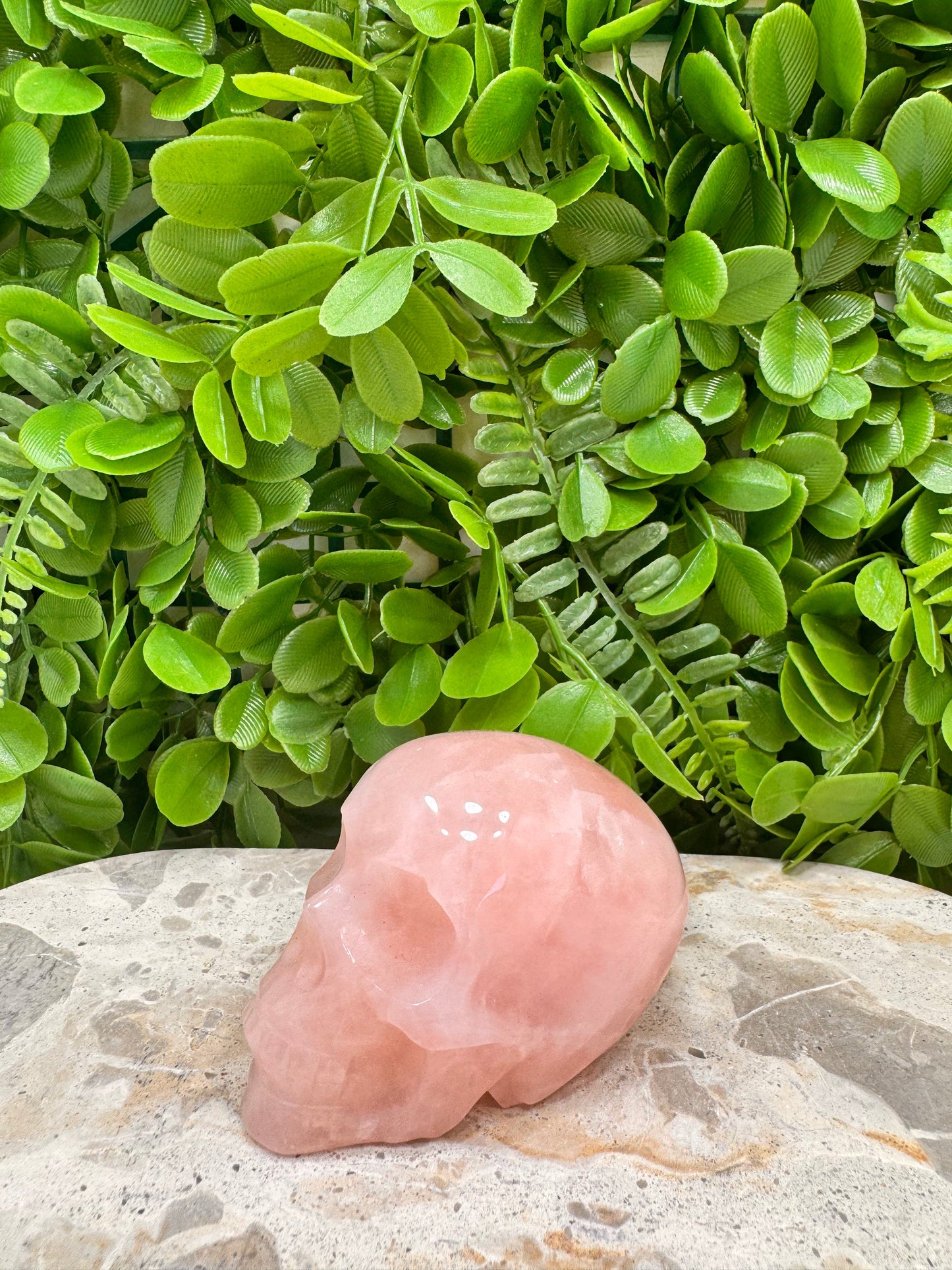 Rose Quartz Skull 350g
