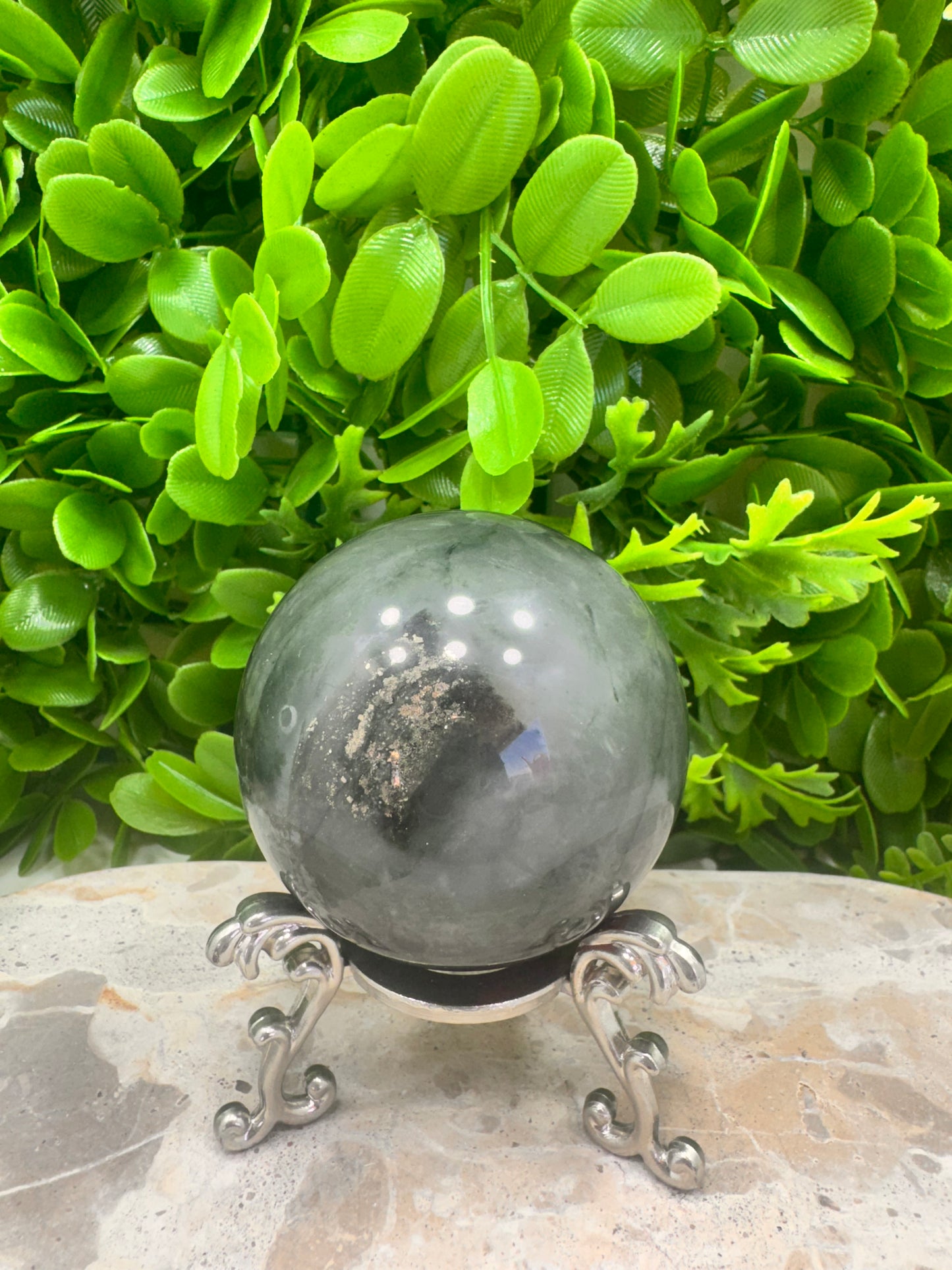African Bloodstone Sphere 388g