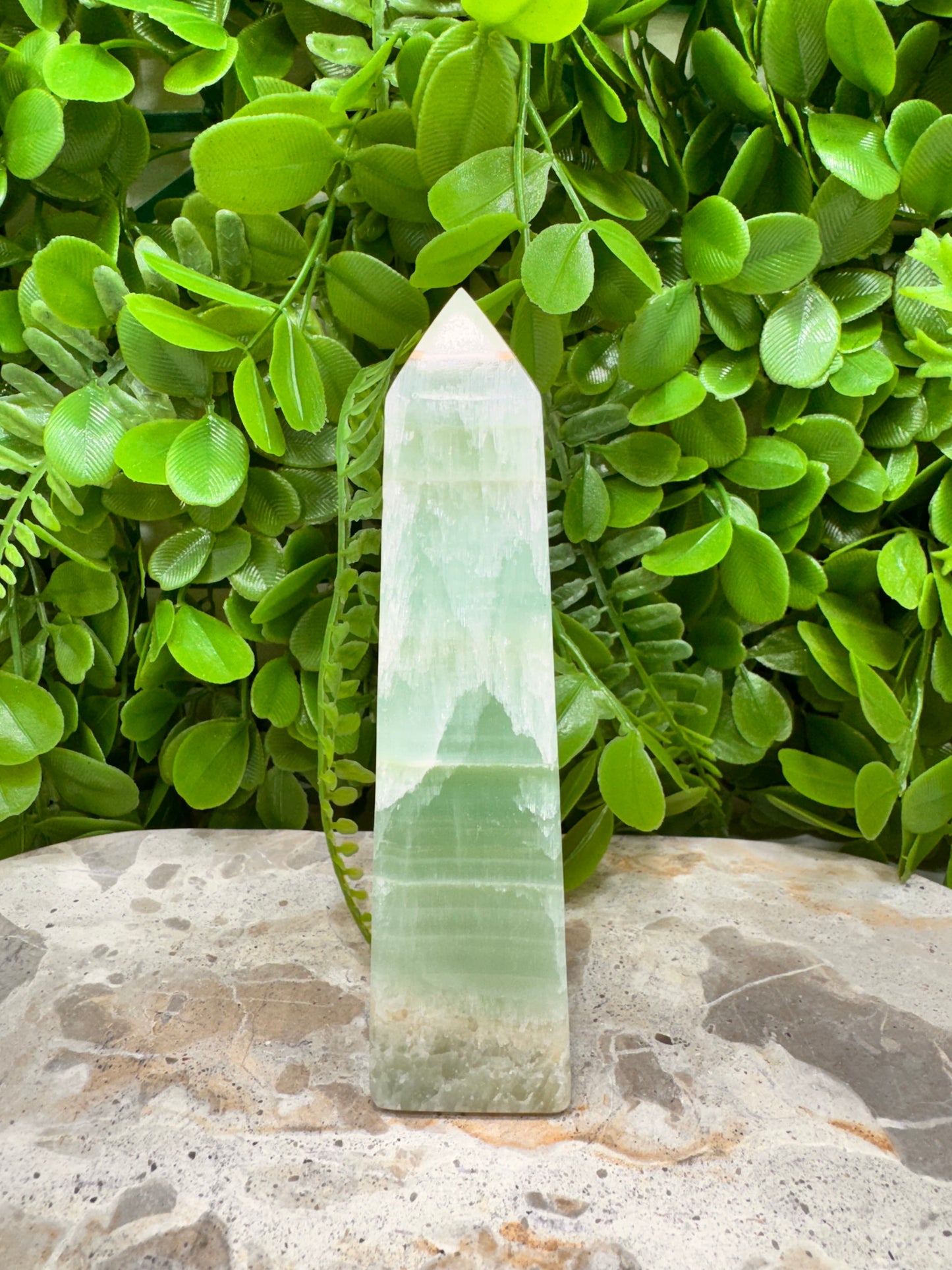 Pistachio Calcite Tower 278g