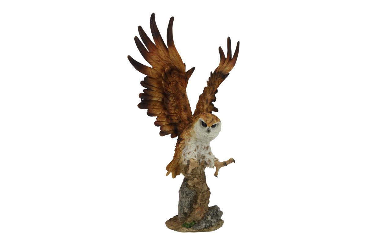 44cm Owl with Wings in Flight