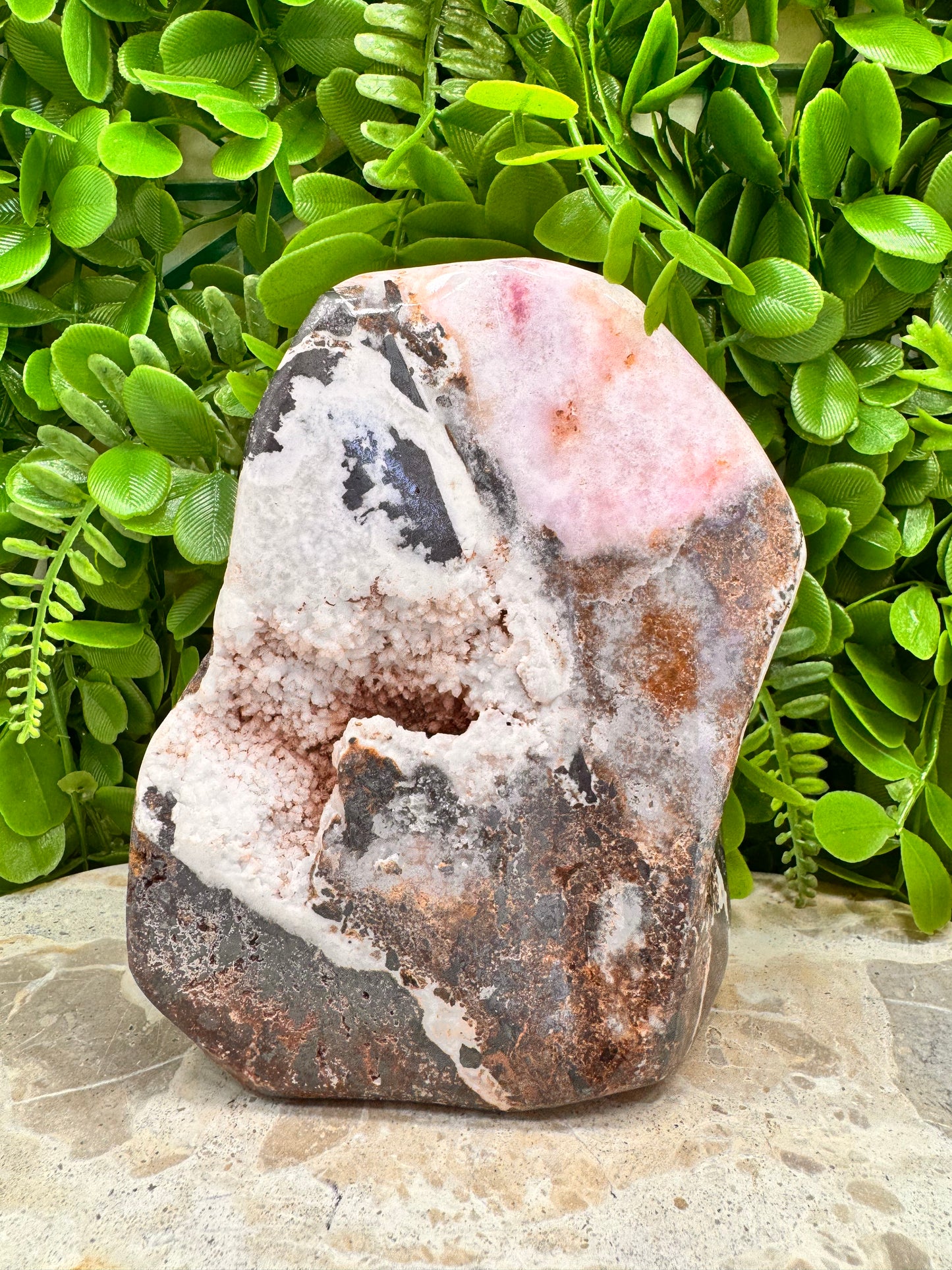 Pink Aragonite Freeform 1290g