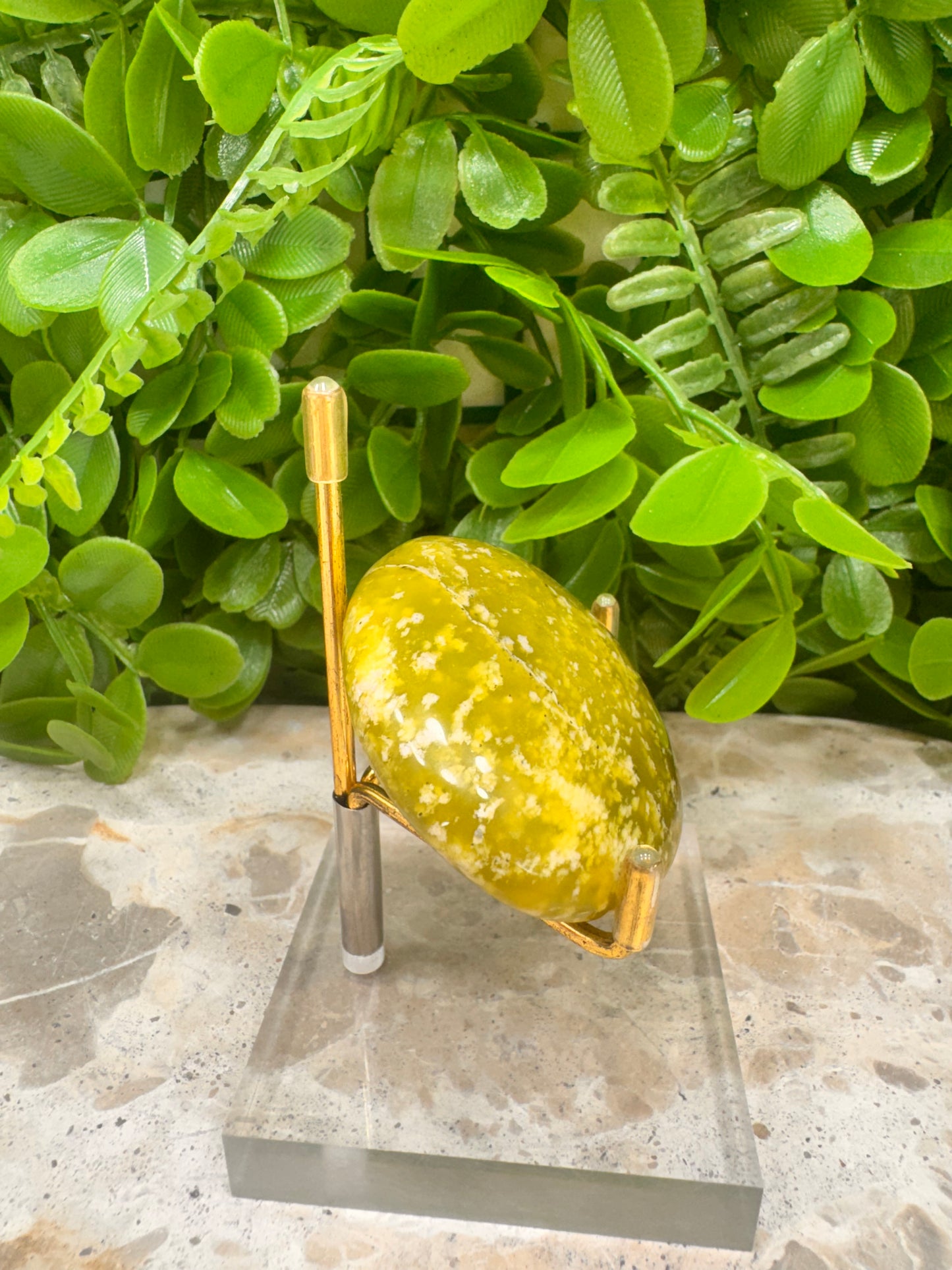 Dotted Serpentine Palm Stone 90g