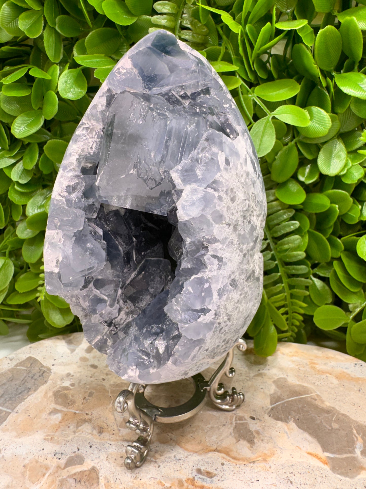 Blue Celestite Egg 2178g