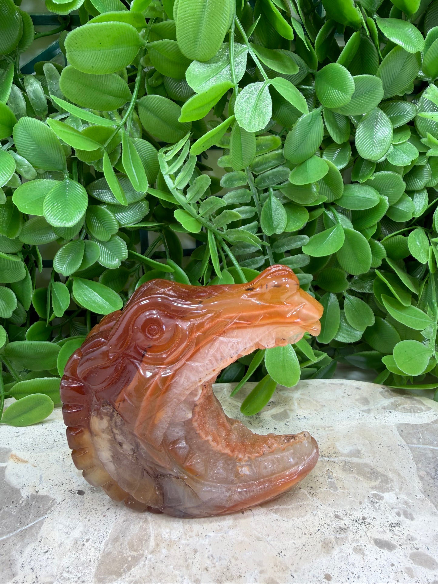 Carnelian Crocodile 254g