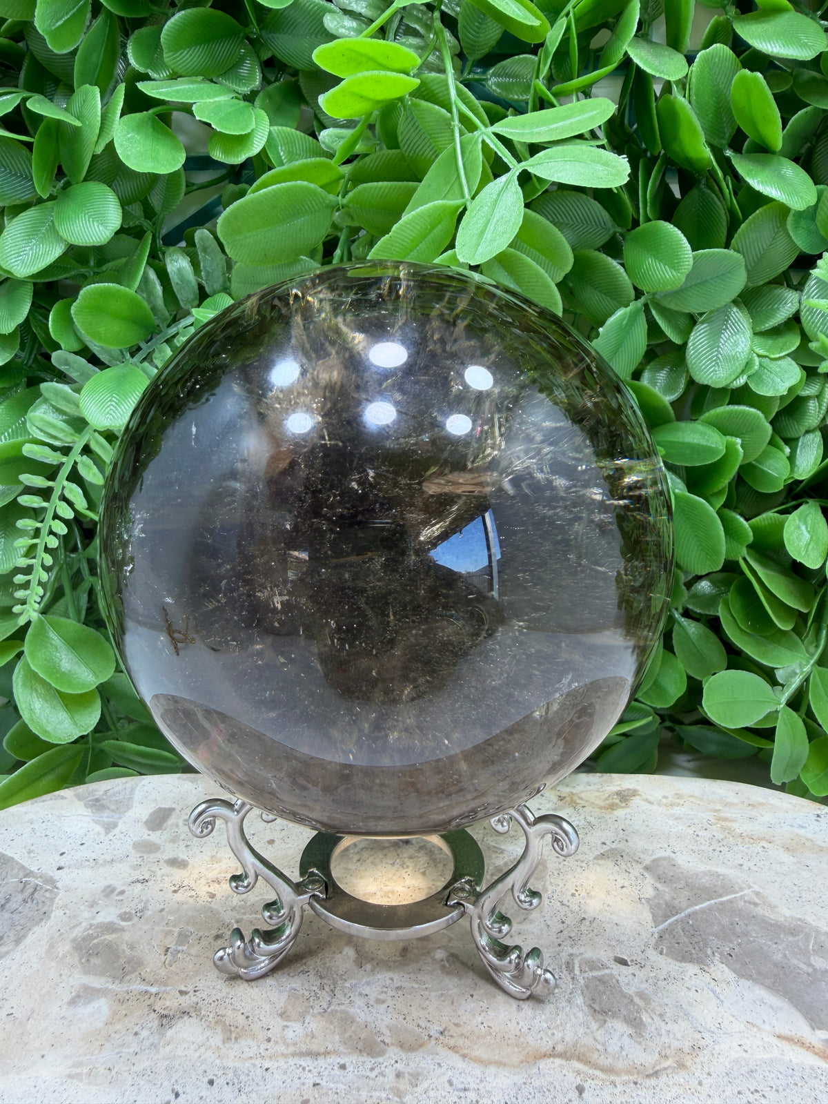 Smokey Quartz Sphere 1596g | Grounding • Protection • Calm