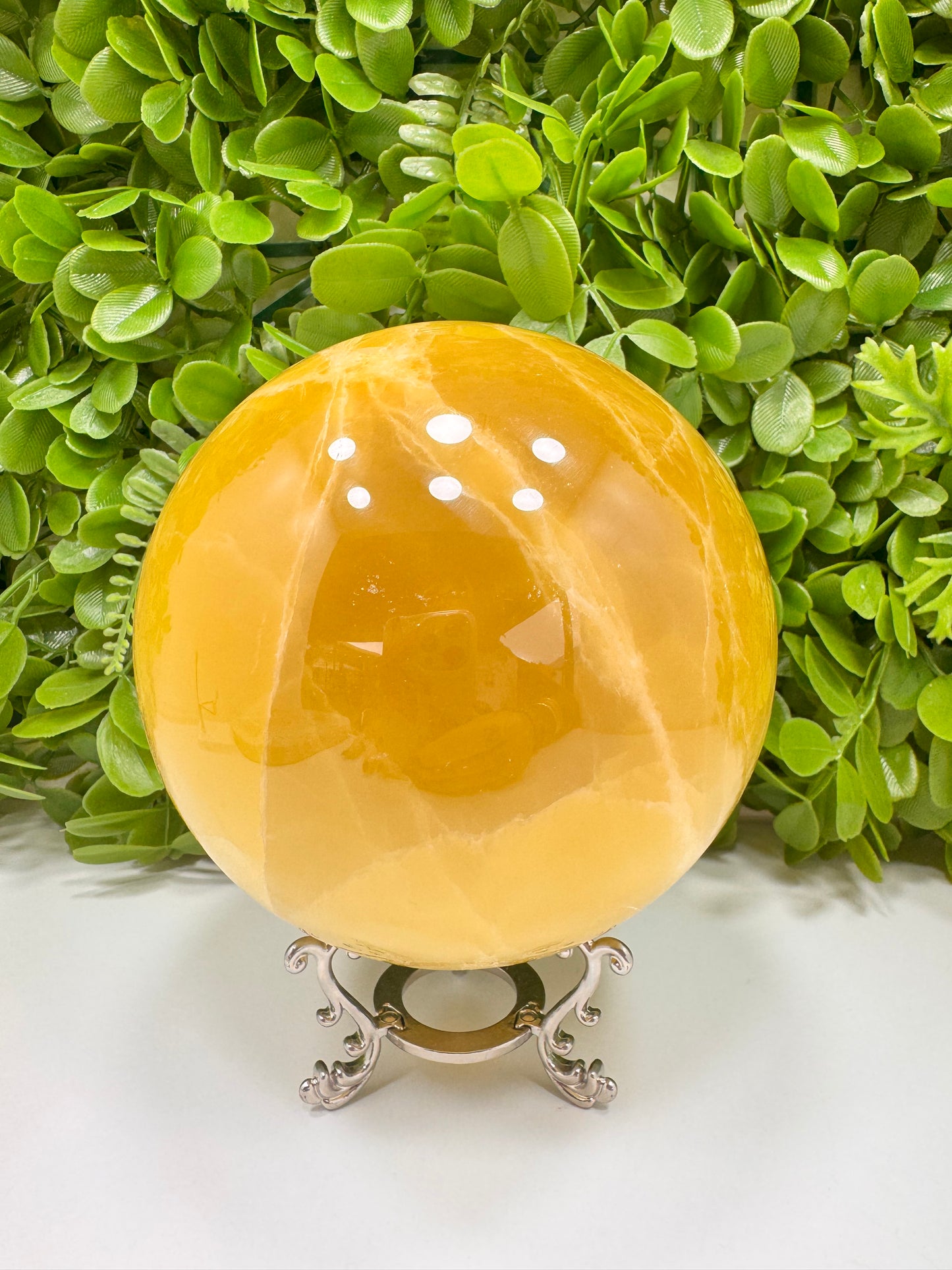 Lemon Calcite Sphere 3280g