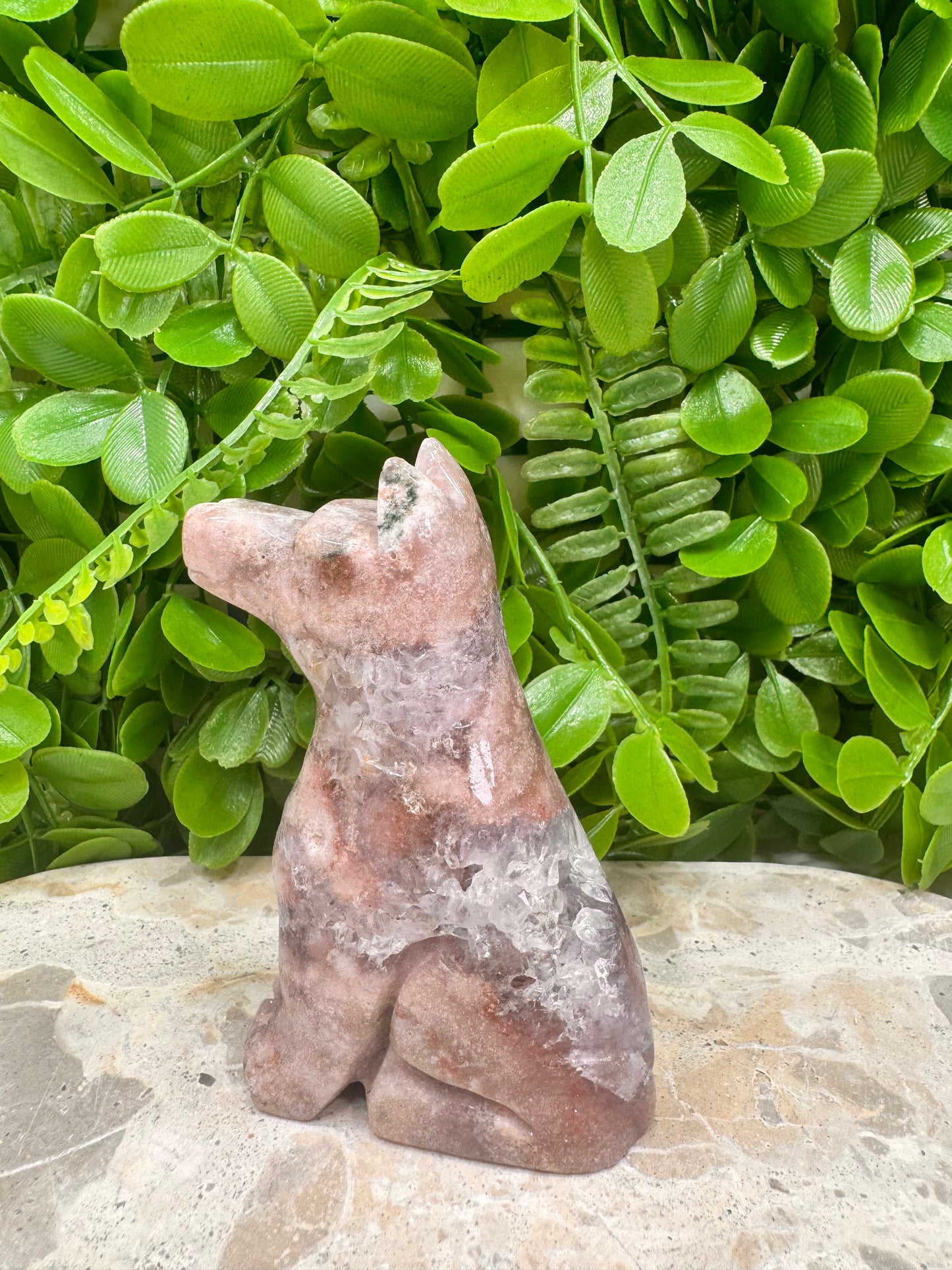 Pink Amethyst Dog 260g