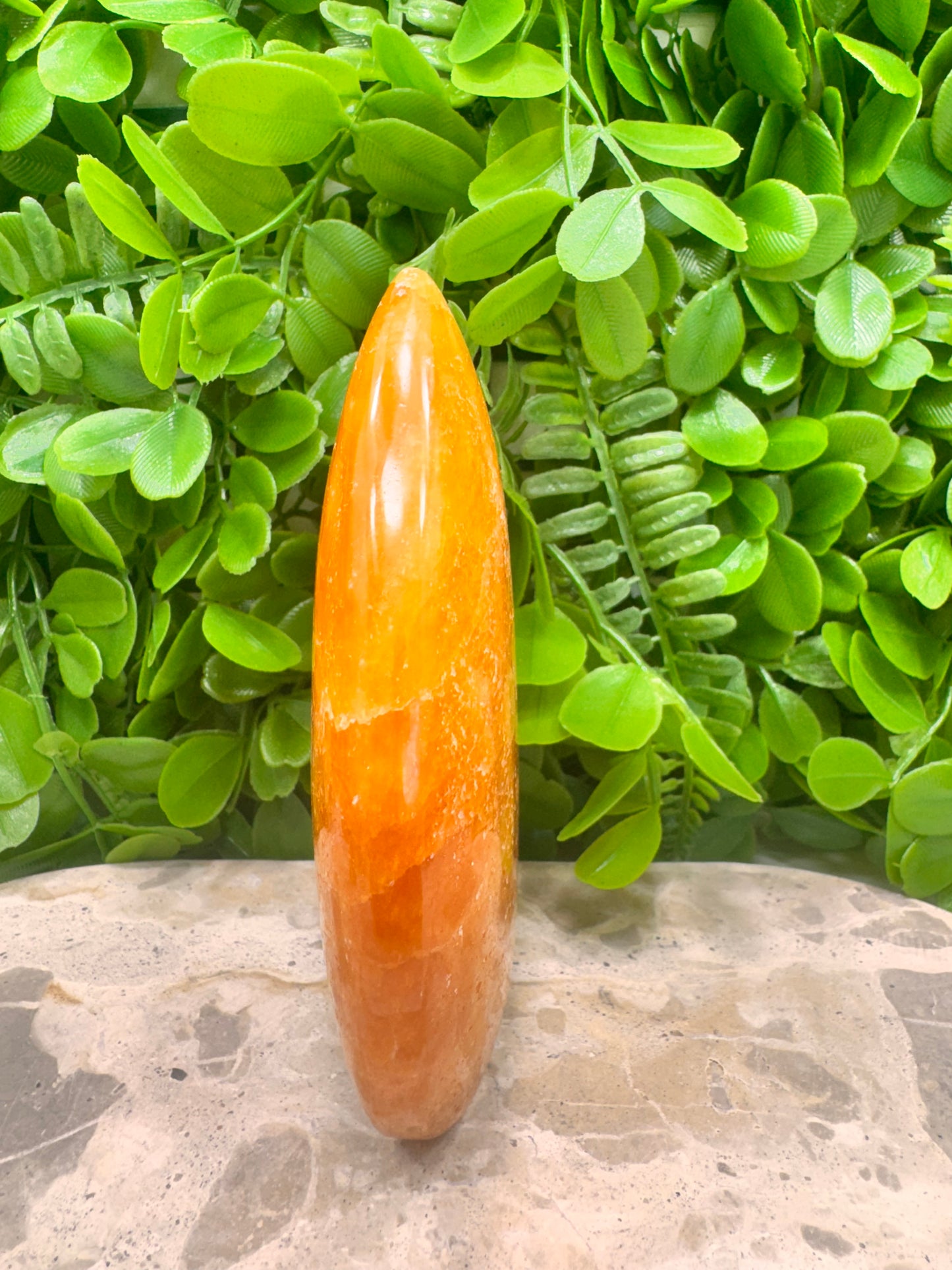 Crystalised Orange Calcite Flame 524g