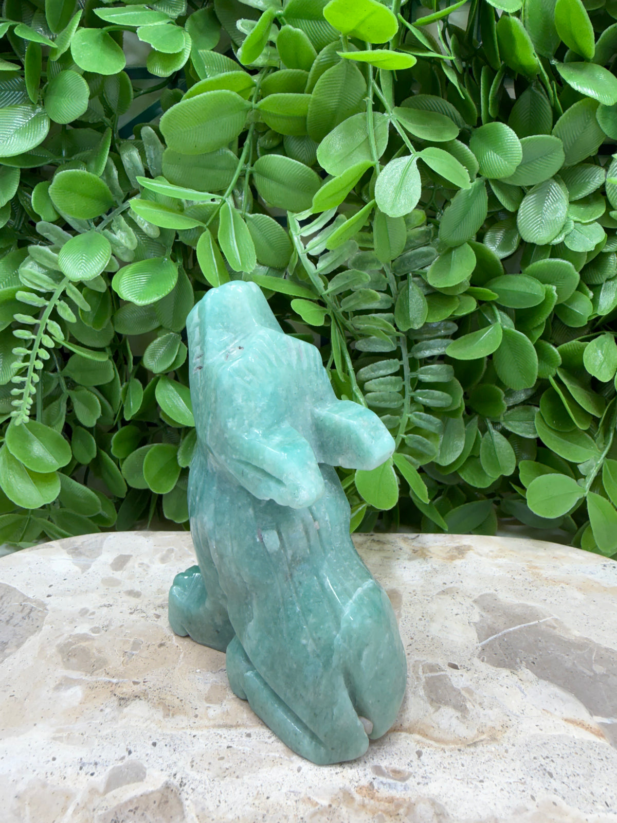 Amazonite Wolf 334g | Communication • Harmony • Truth