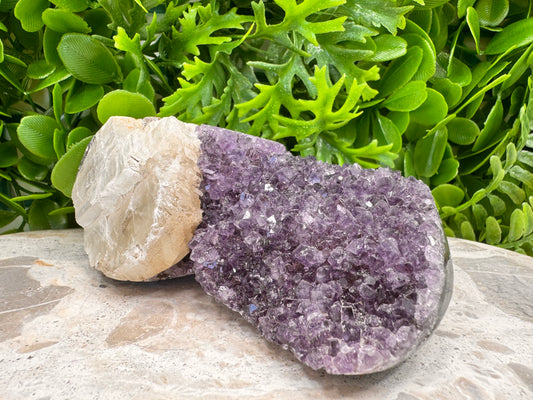 Amethyst Freeform with Quartz 568g