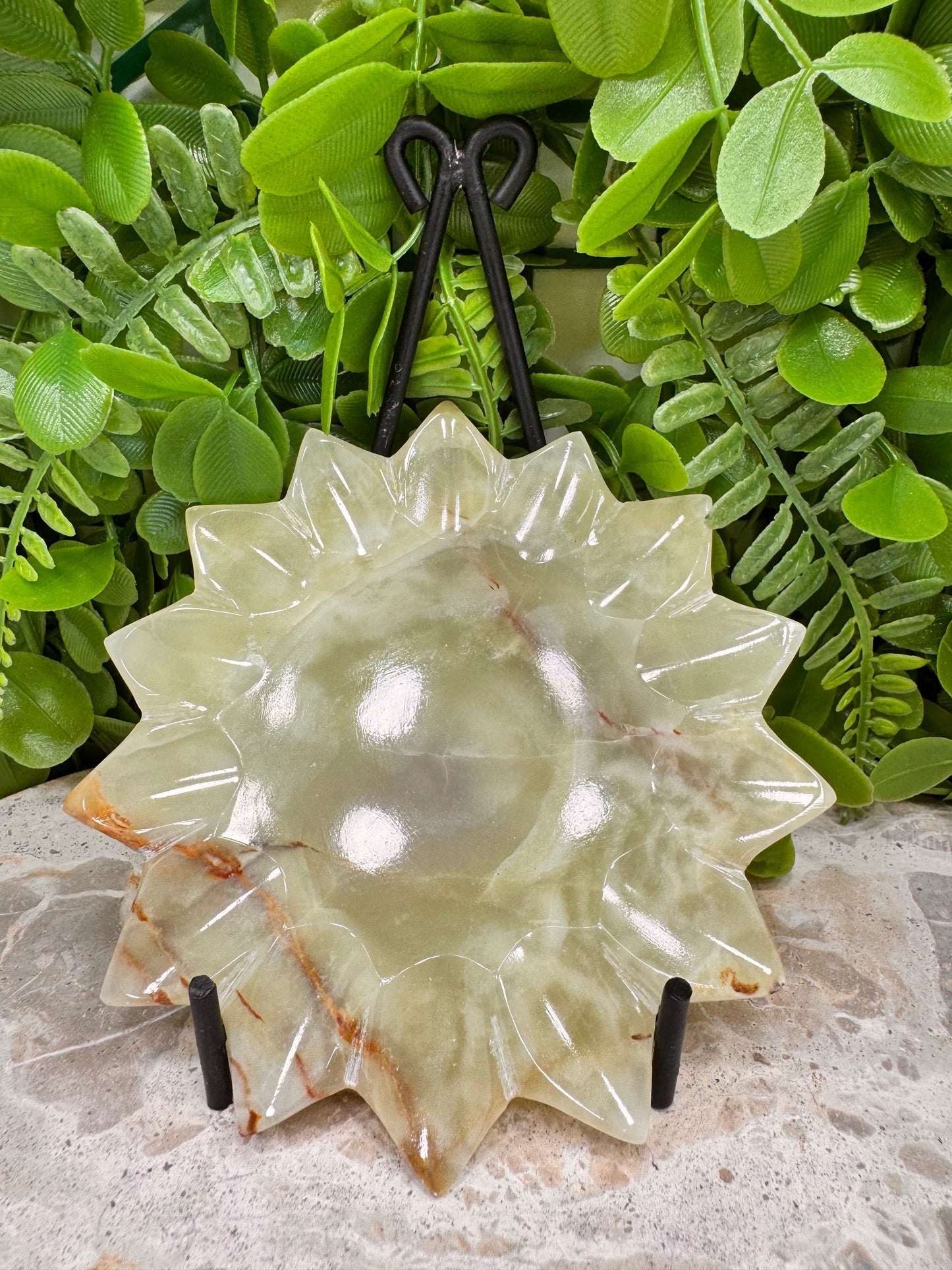 Green Banded Onyx Sunflower 326g