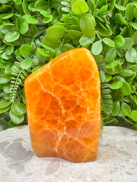 Crystalised Orange Calcite Freeform 768g