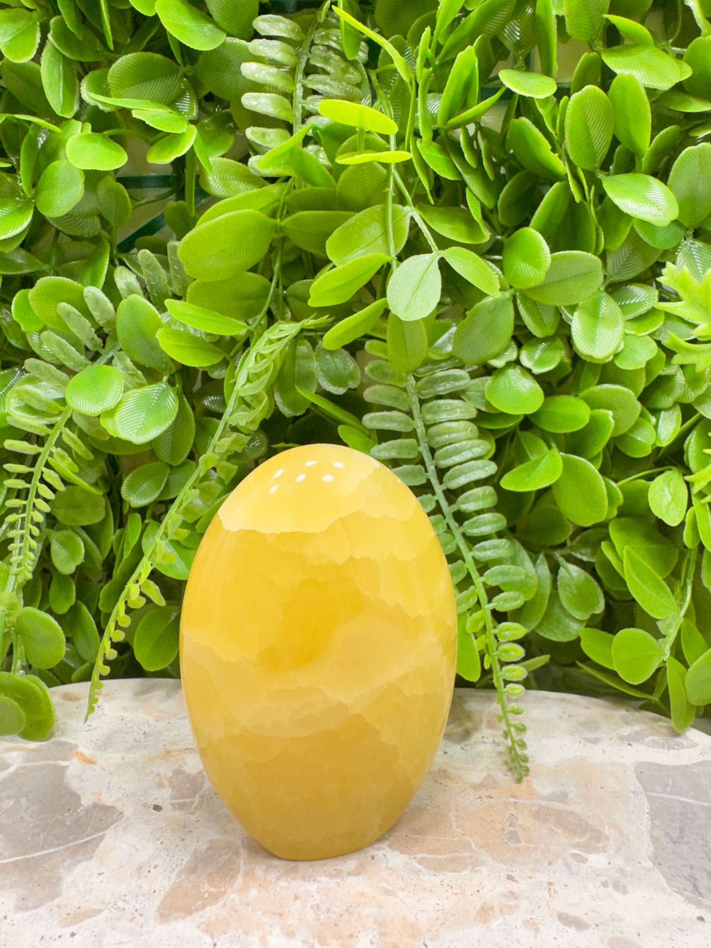 Standing Lemon Calcite 396g