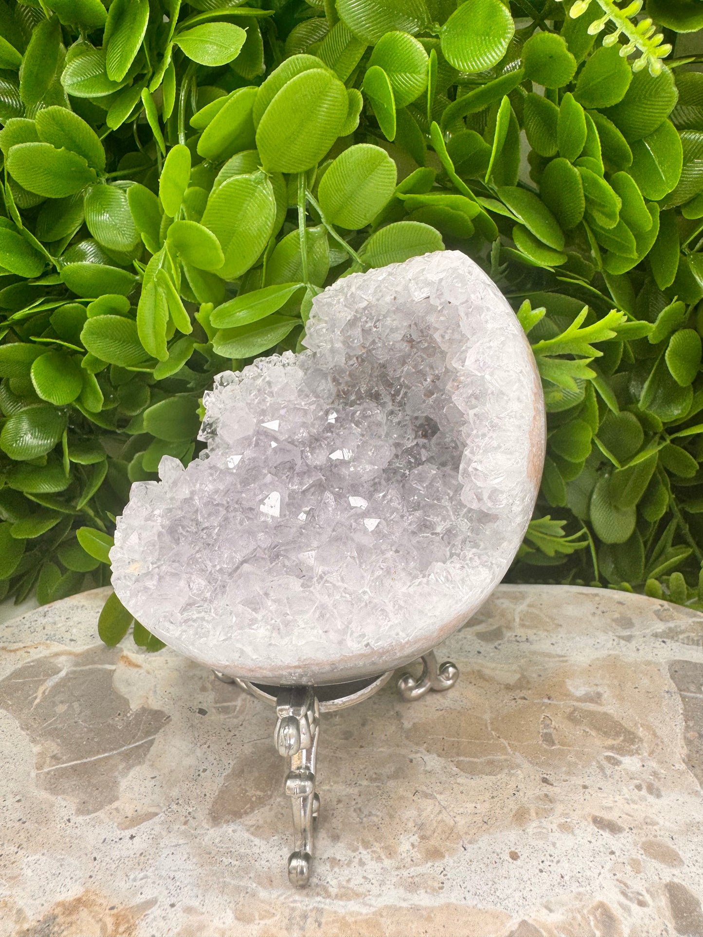 Druzy Amethyst Half Sphere 568g