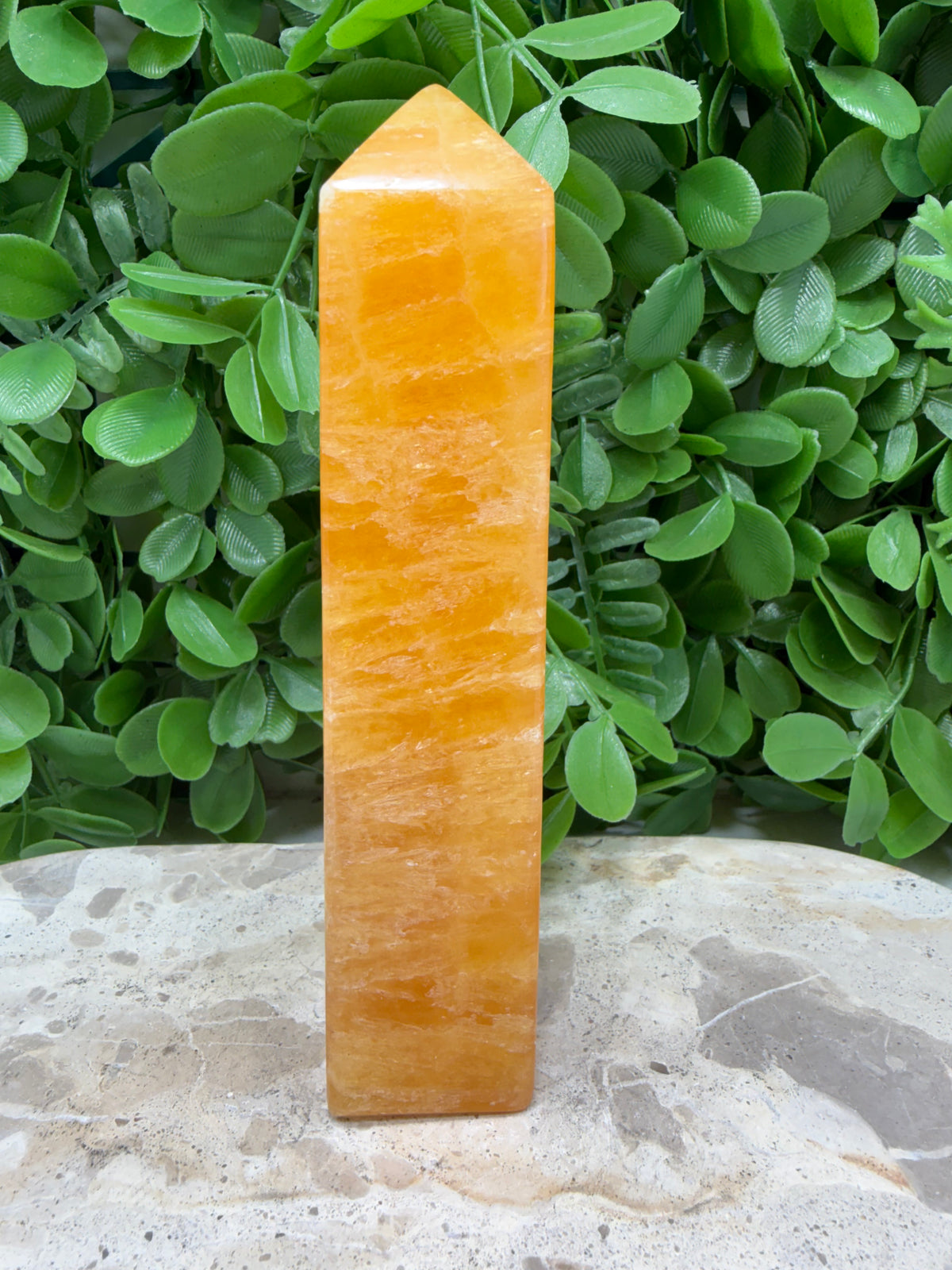 Crystallised Orange Calcite Tower 404g| Energy • Joy • Creativity hi