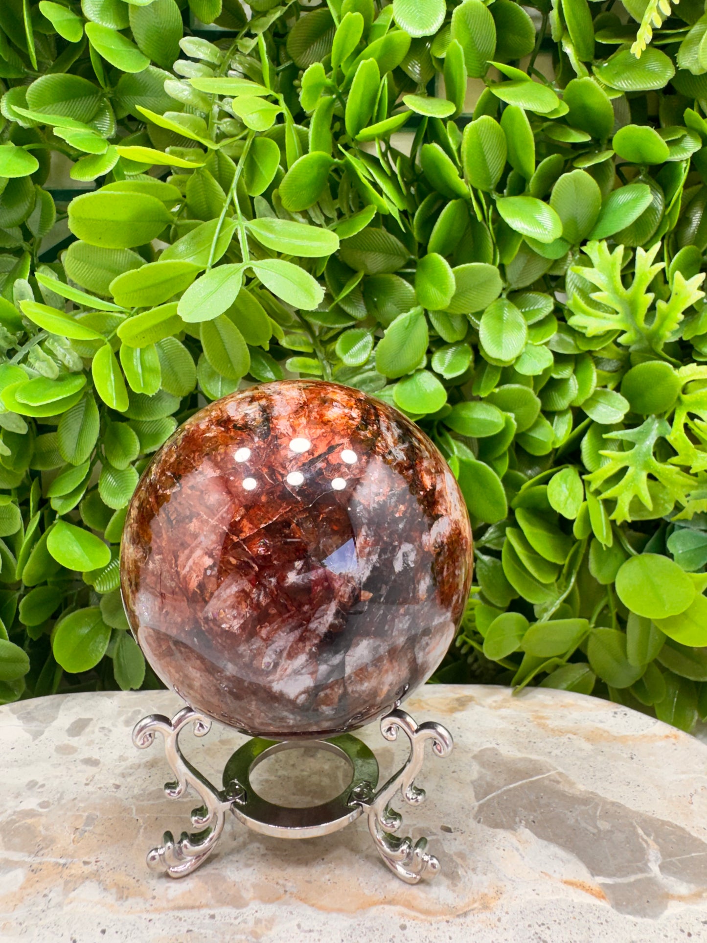Fire Quartz Sphere 759g
