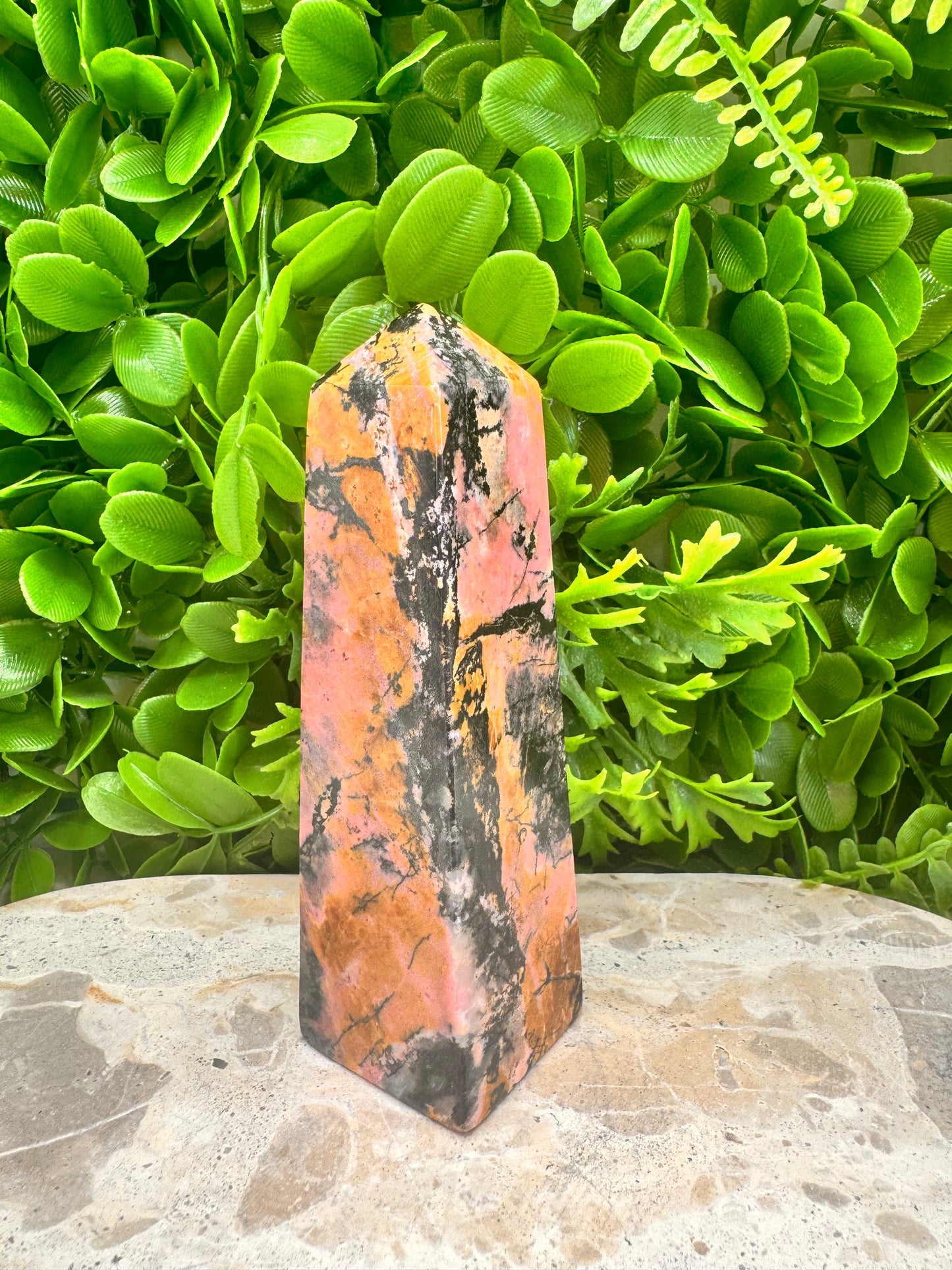 Rhodonite Tower 490g
