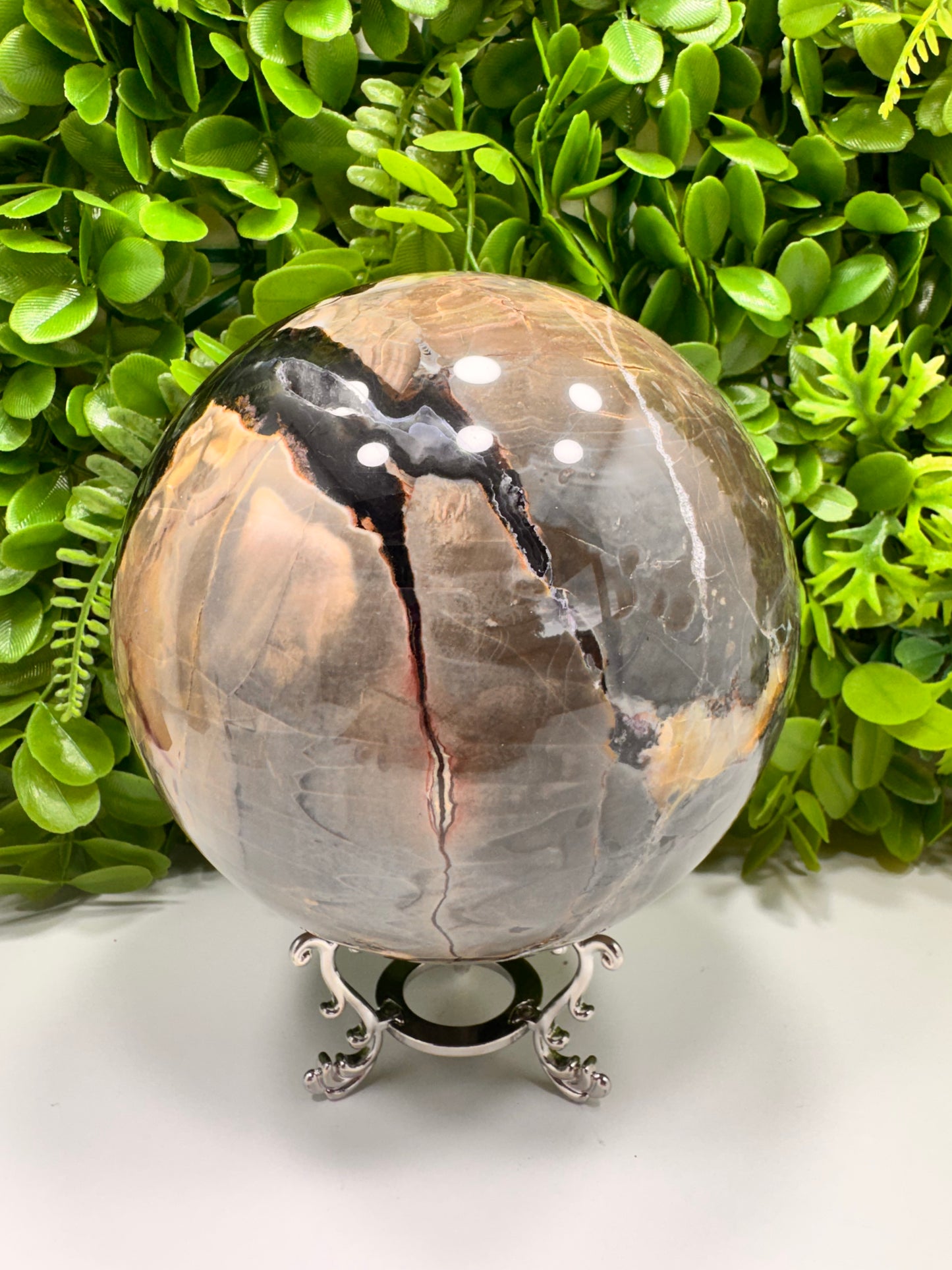 Volcanic Agate Sphere 3626g
