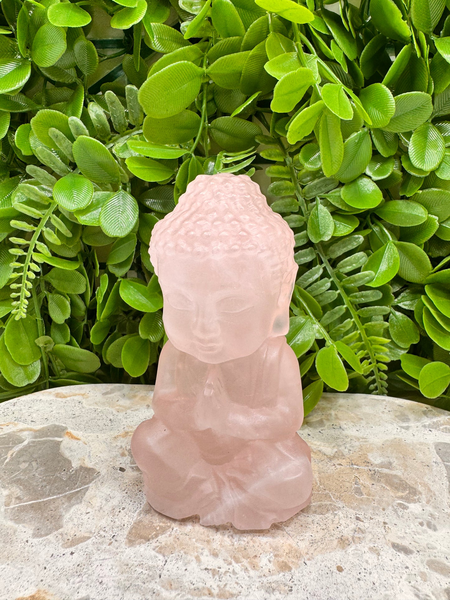 Rose Quartz Buddha 448g