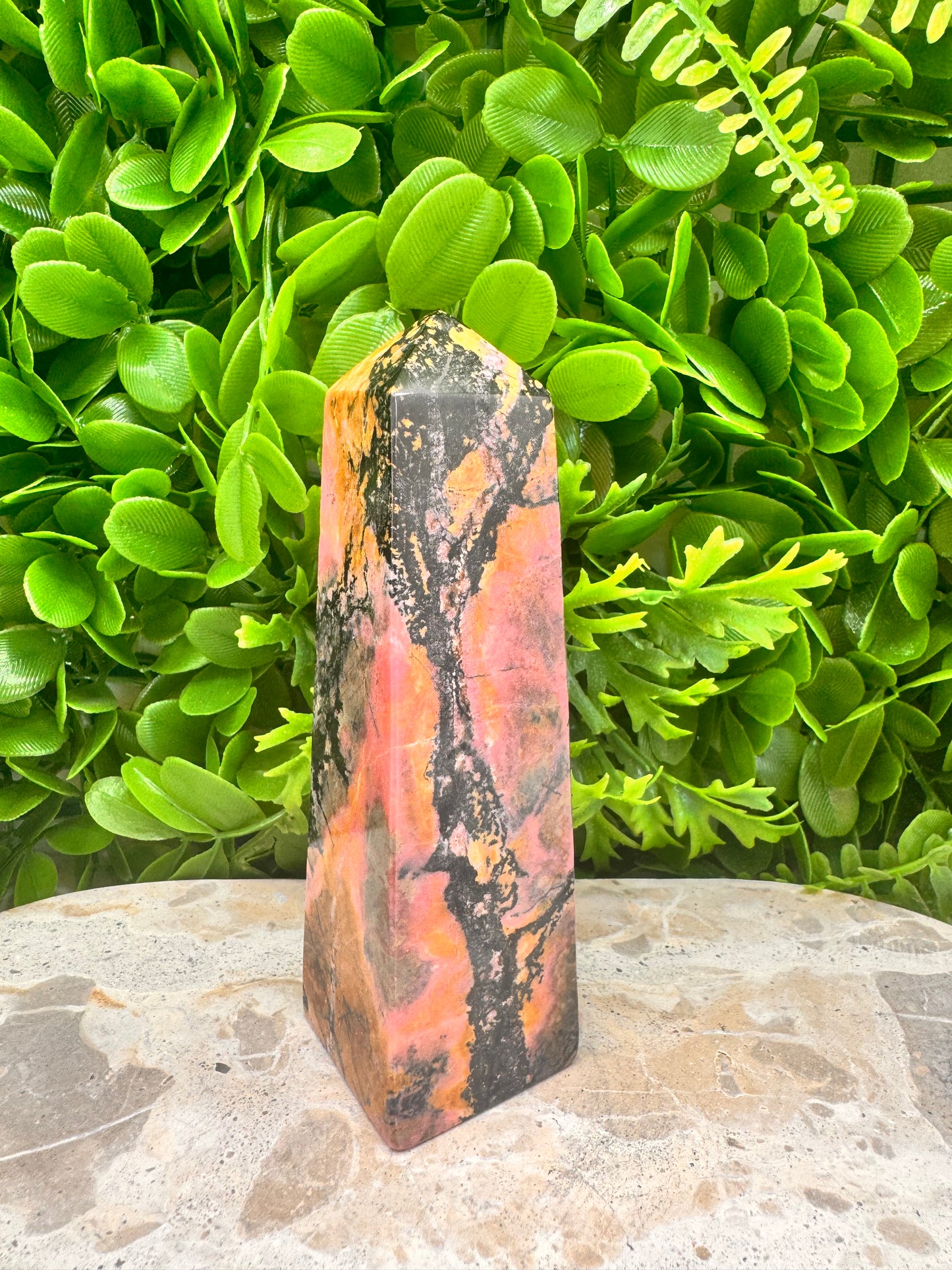 Rhodonite Tower 490g