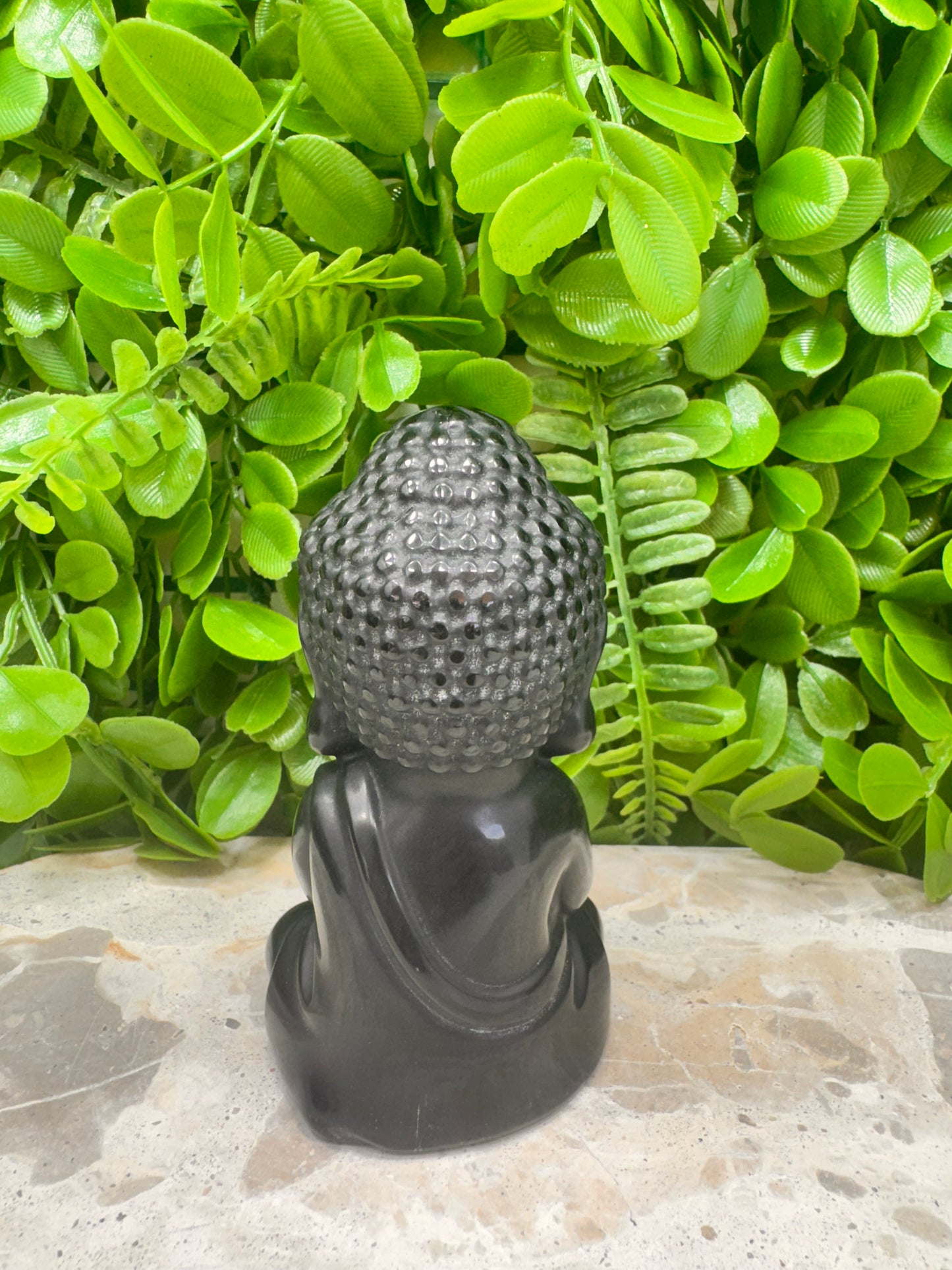 Black Obsidian Buddha 352g