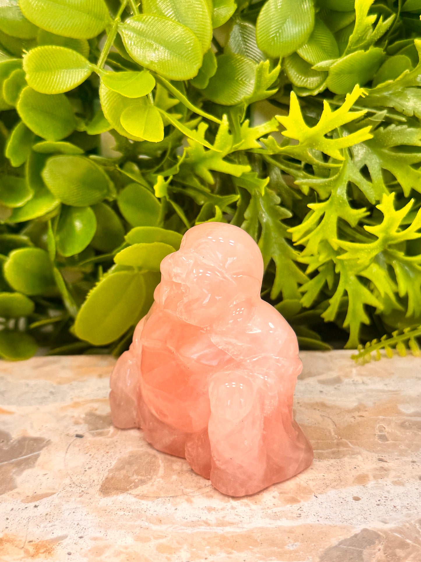 Rose Quartz Buddha 206g
