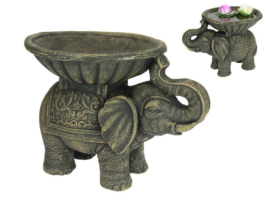 Elephant Garden Holding Bowl