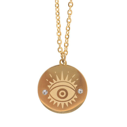 All Seeing Evil Eye Necklace & Dish Gift Set