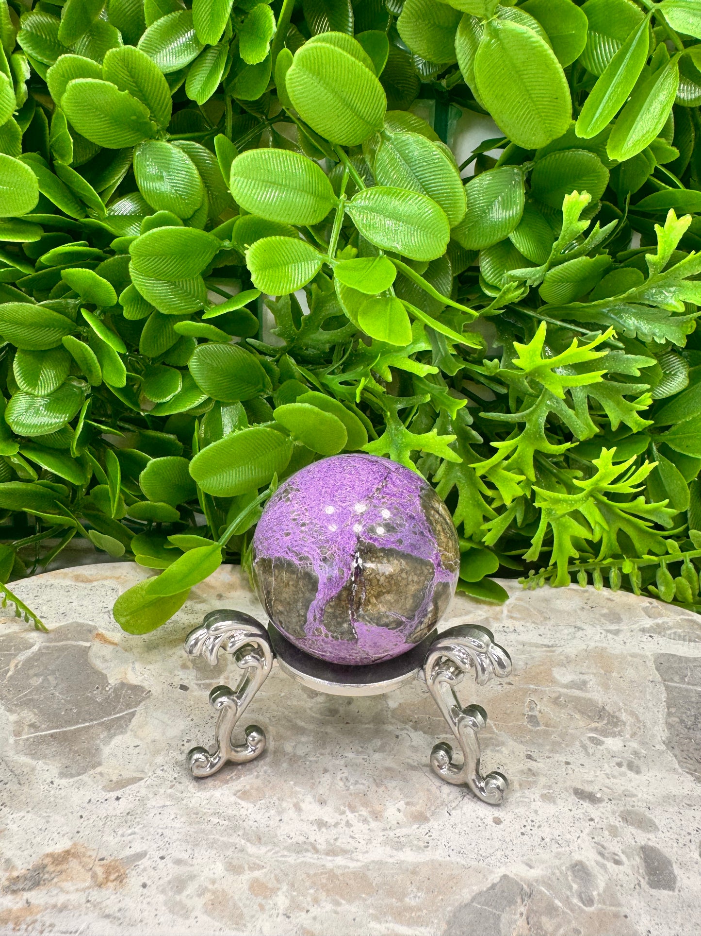 Stichtite / Serpentine Sphere 118g