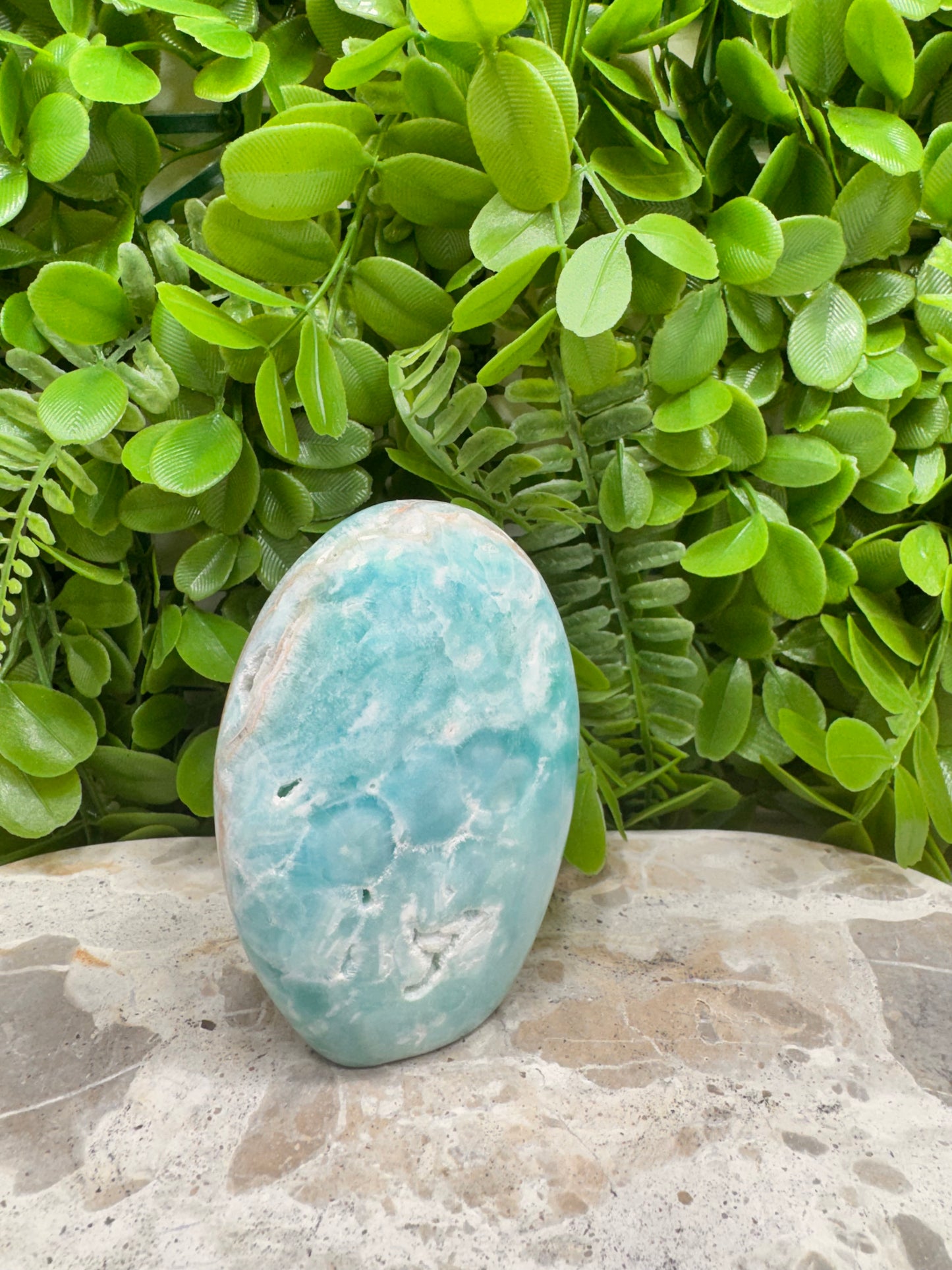 Standing Blue Aragonite 316g
