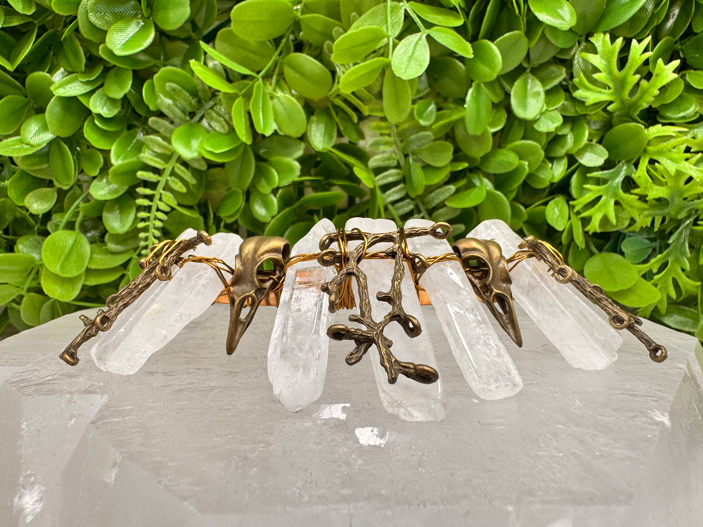 Clear Quartz Raven Tiara 140g