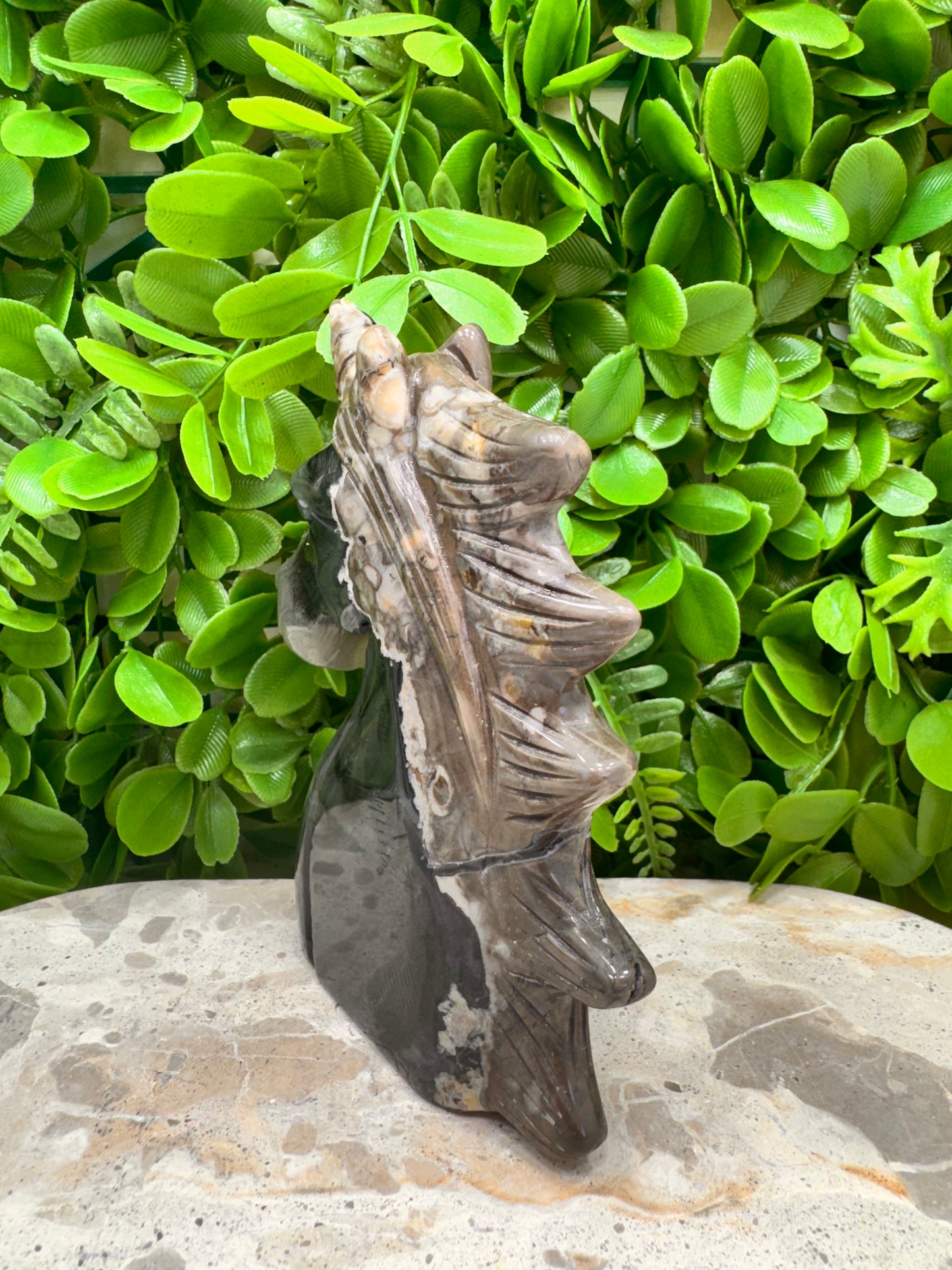 Volcanic Agate Unicorn 506g