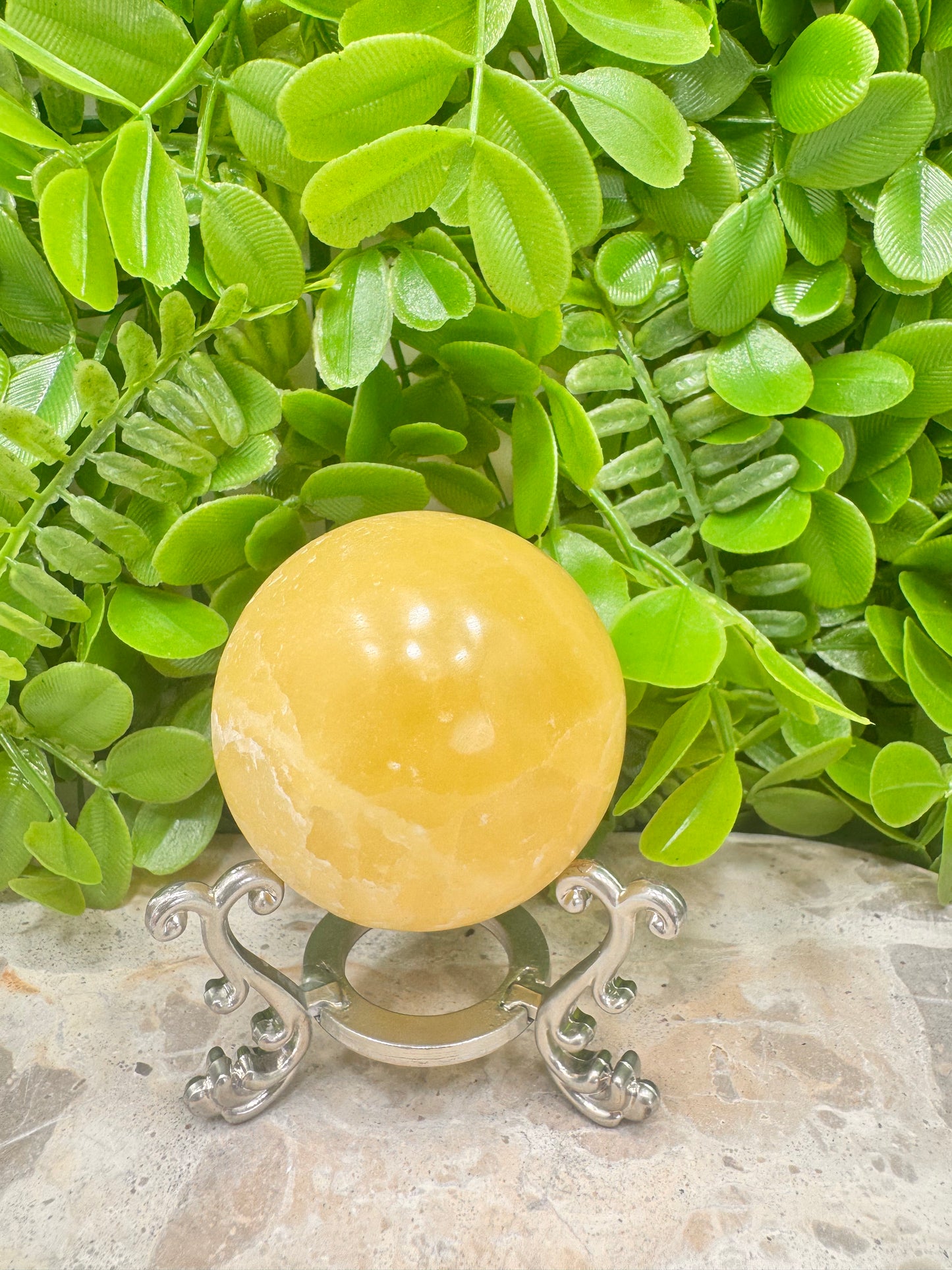 Lemon Calcite Sphere 312g