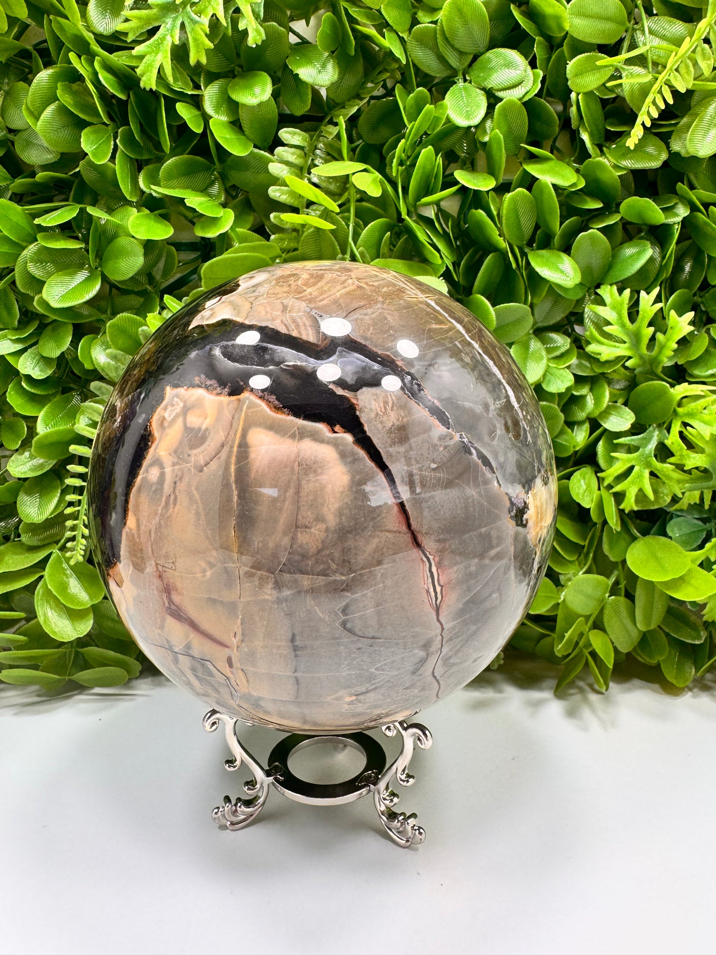 Volcanic Agate Sphere 3626g