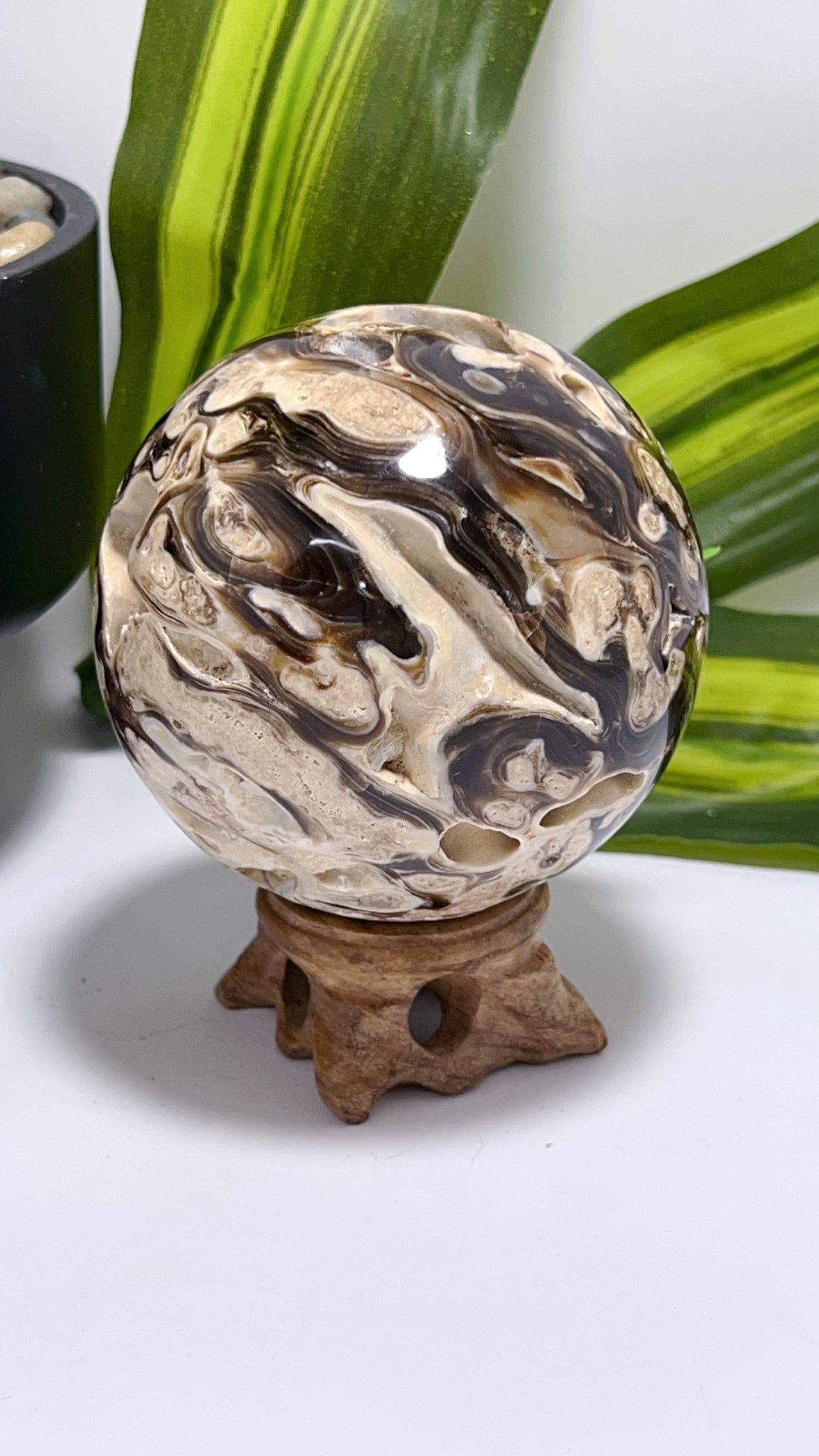 Chocolate  Calcite Sphere 558g