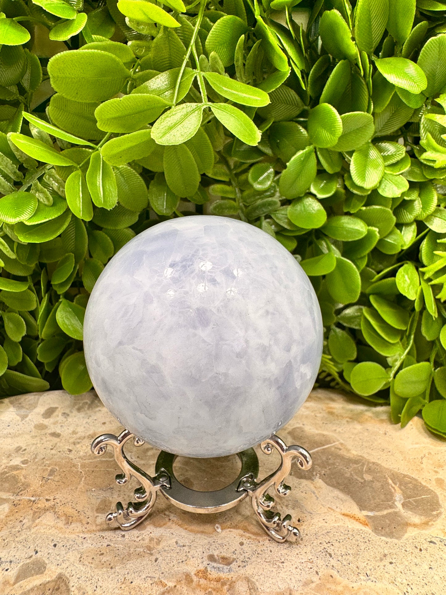 Blue Calcite Sphere 650g