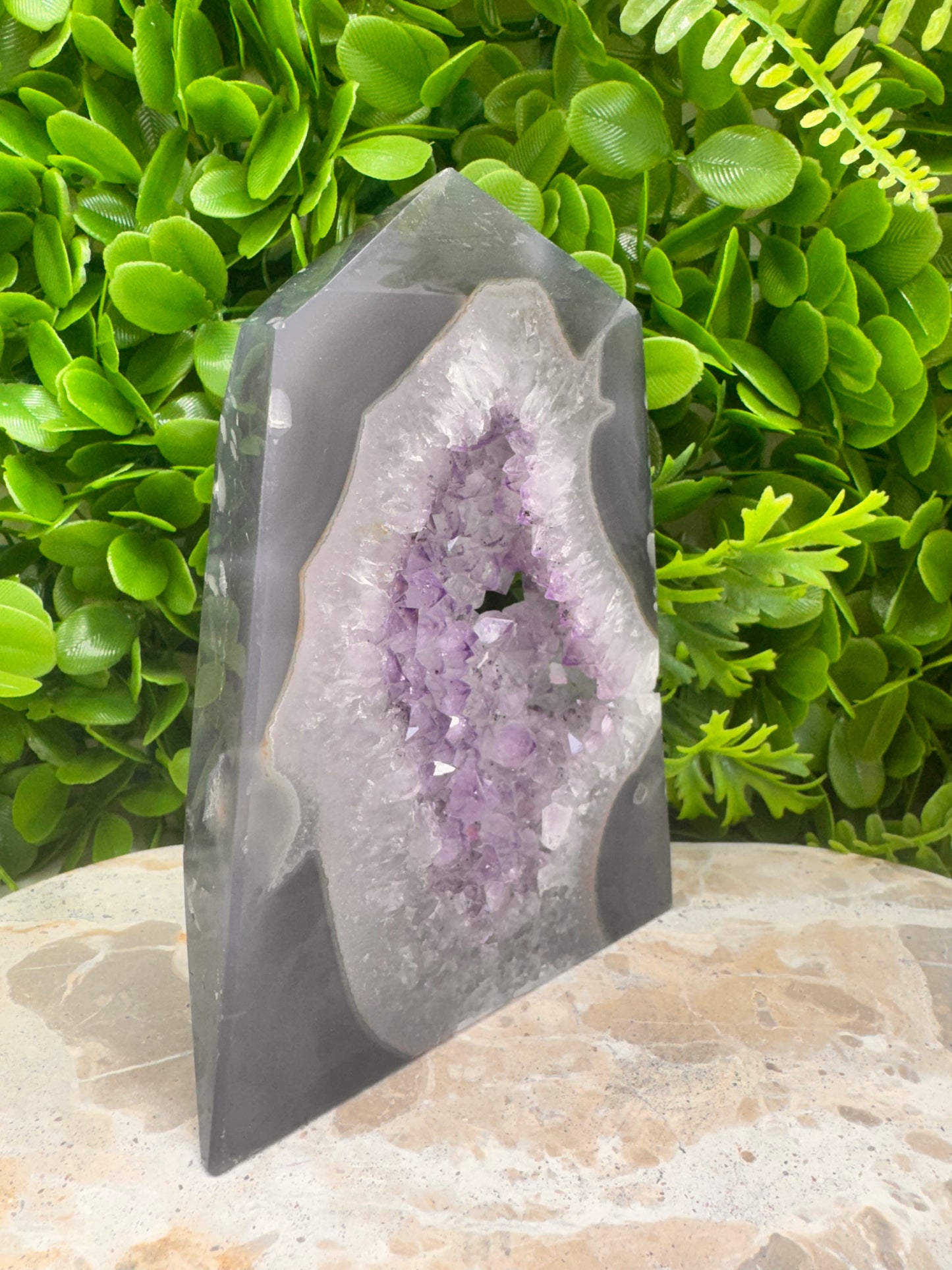 Agate/Amethyst Freeform 638g