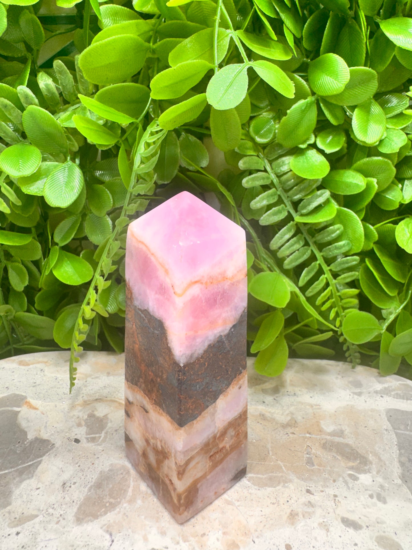 Pink Aragonite Point 242g