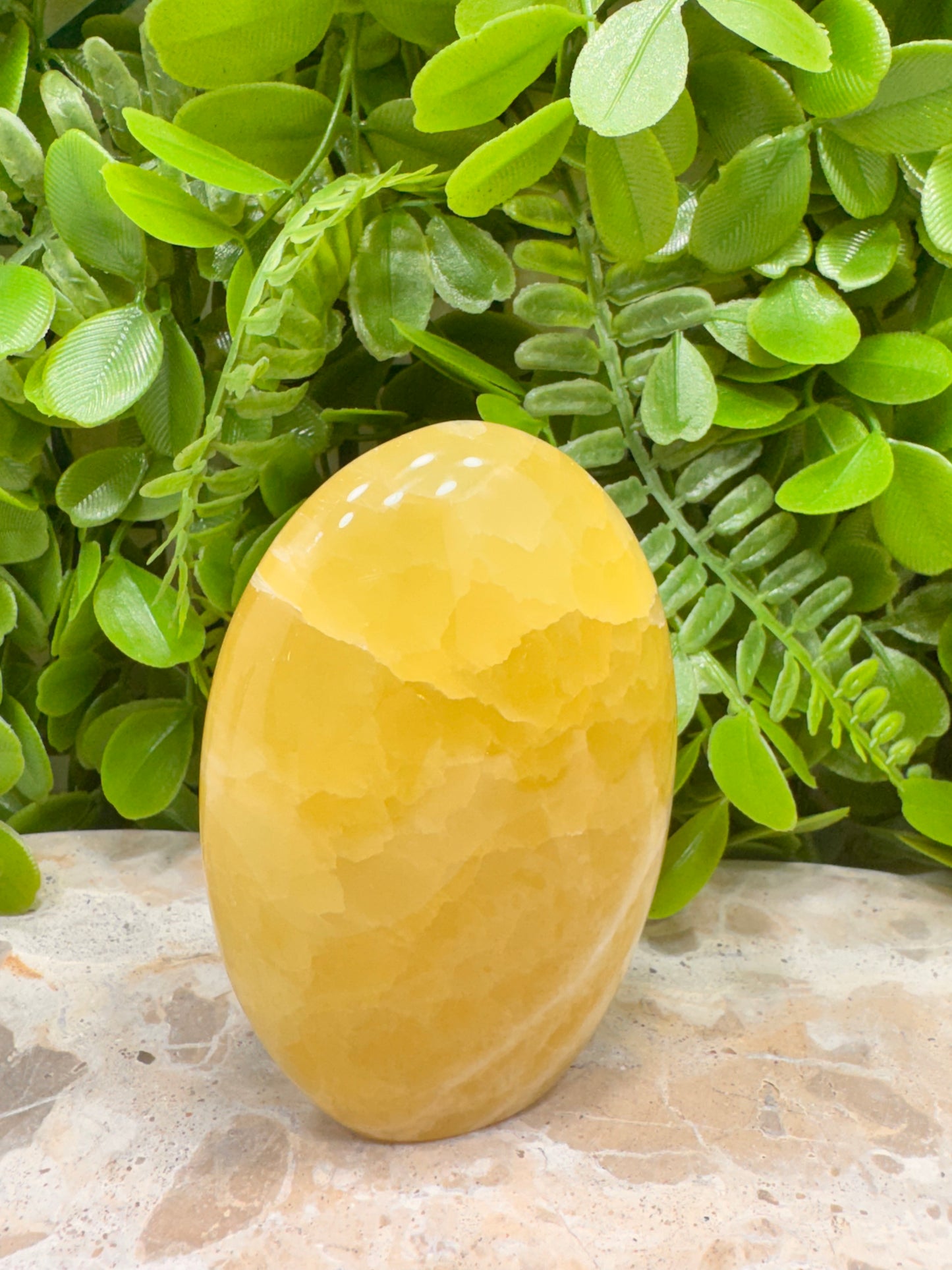 Standing Lemon Calcite 350g