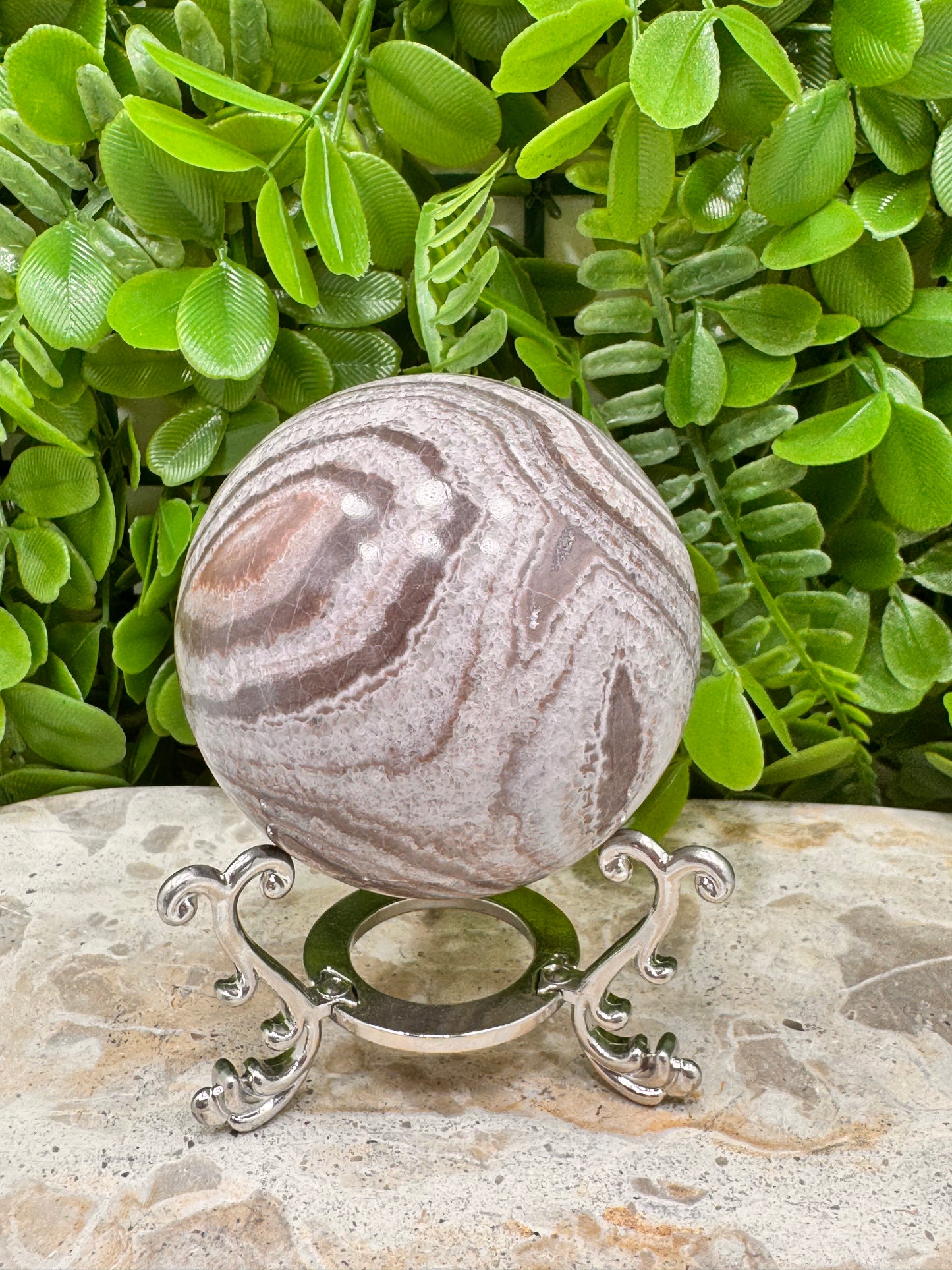Chocolate Aragonite Sphere 412g