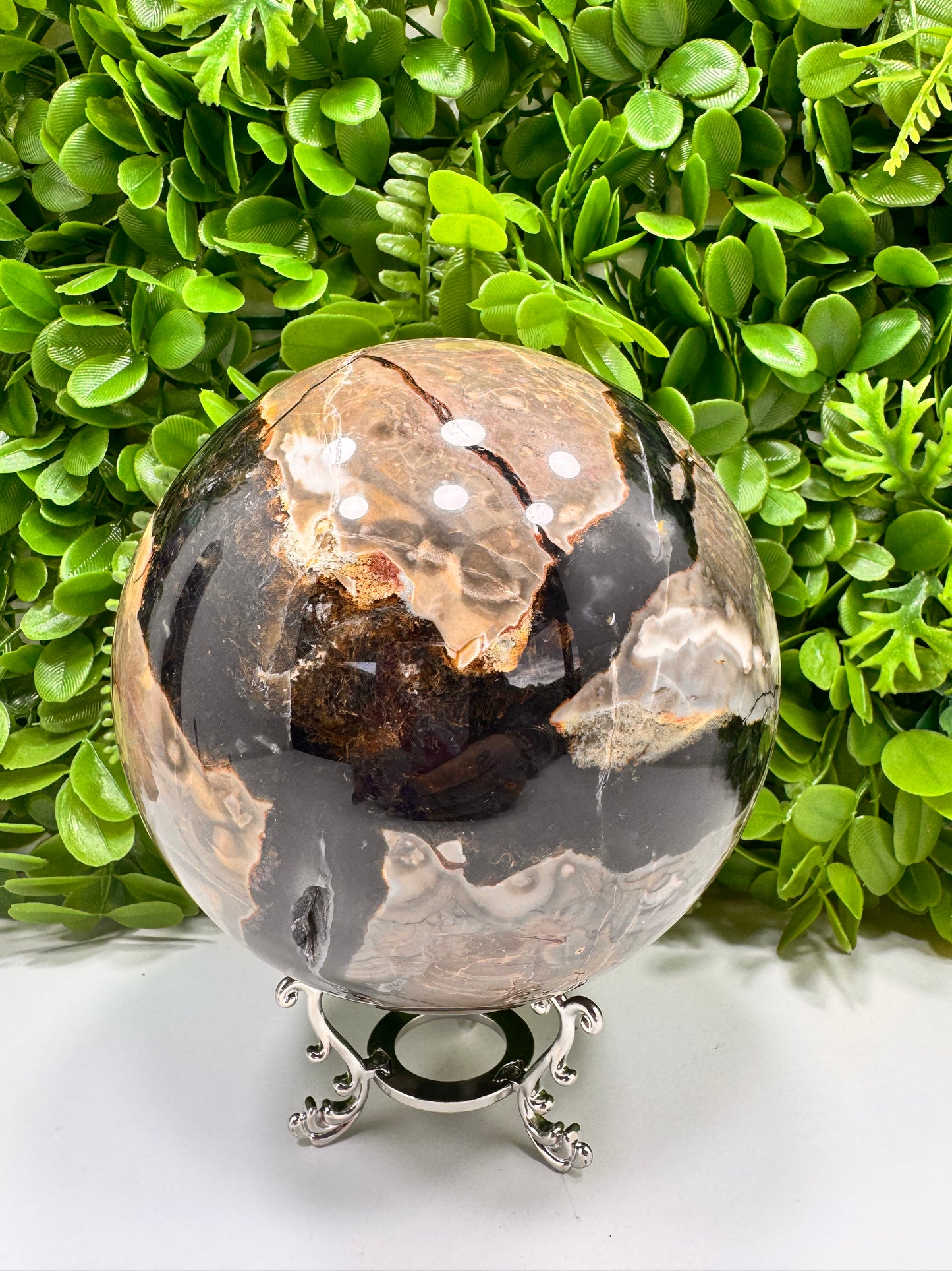 Volcanic Agate Sphere 3626g