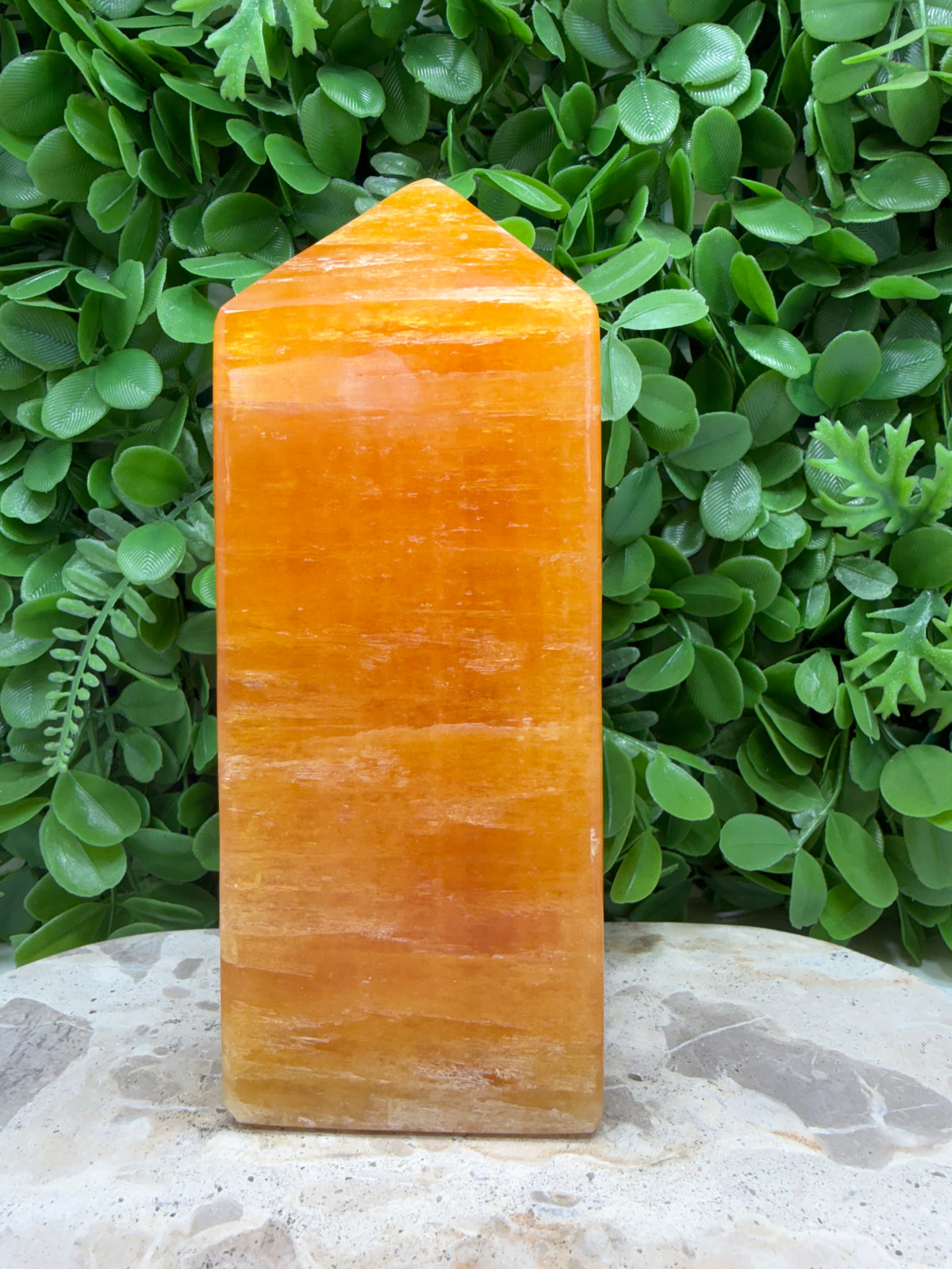 Crystallised Orange Calcite Tower 2782g | Energy • Joy • Creativity